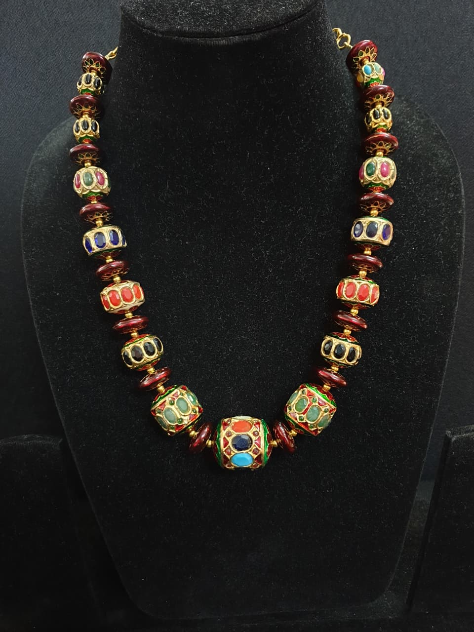 Jadau Meenakari Bead Necklace