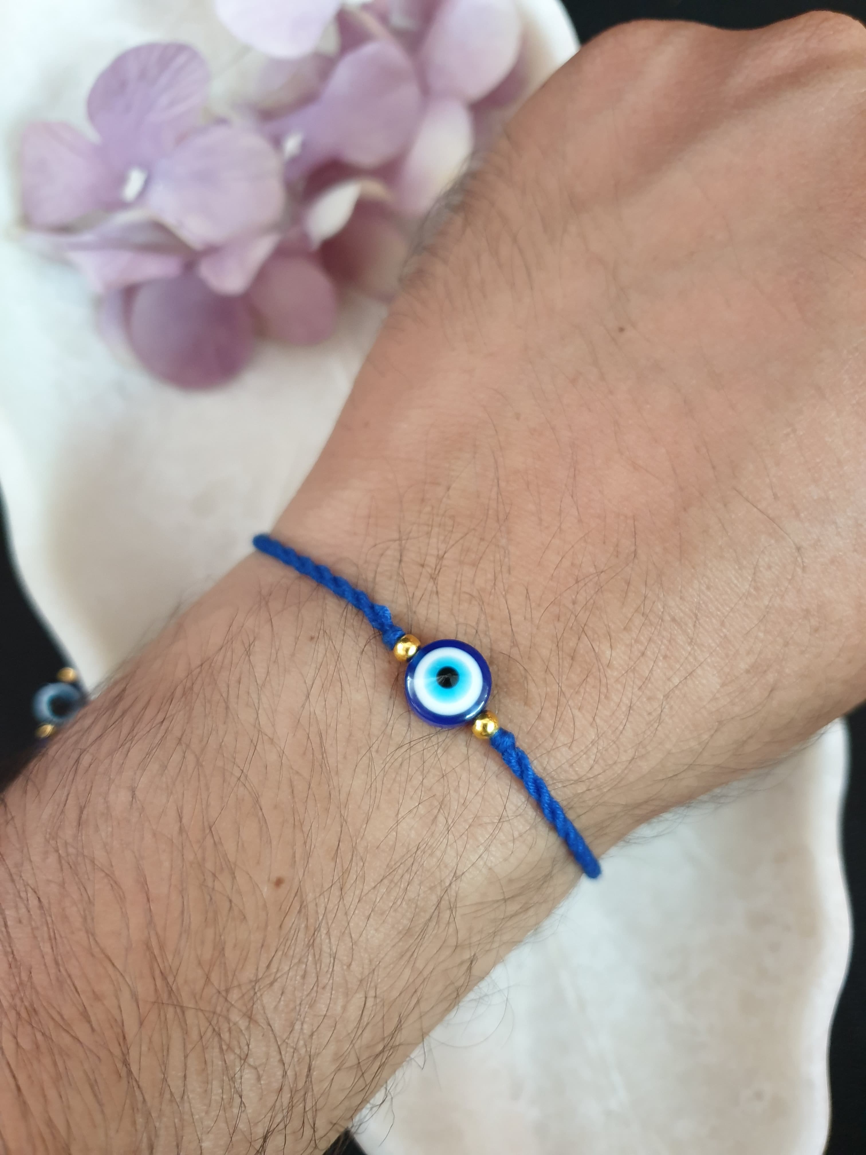 Protection Mom and Baby Evil Eye Thread Tie Bracelet
