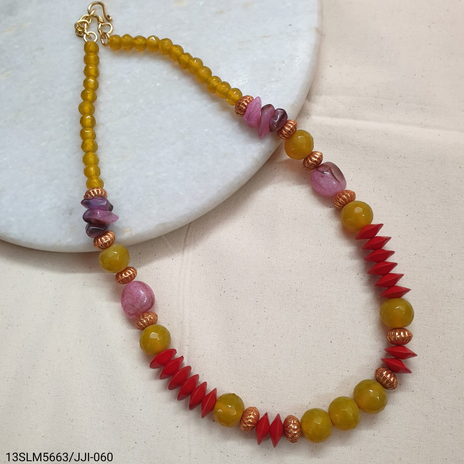 Fancy Multi Beaded Necklace