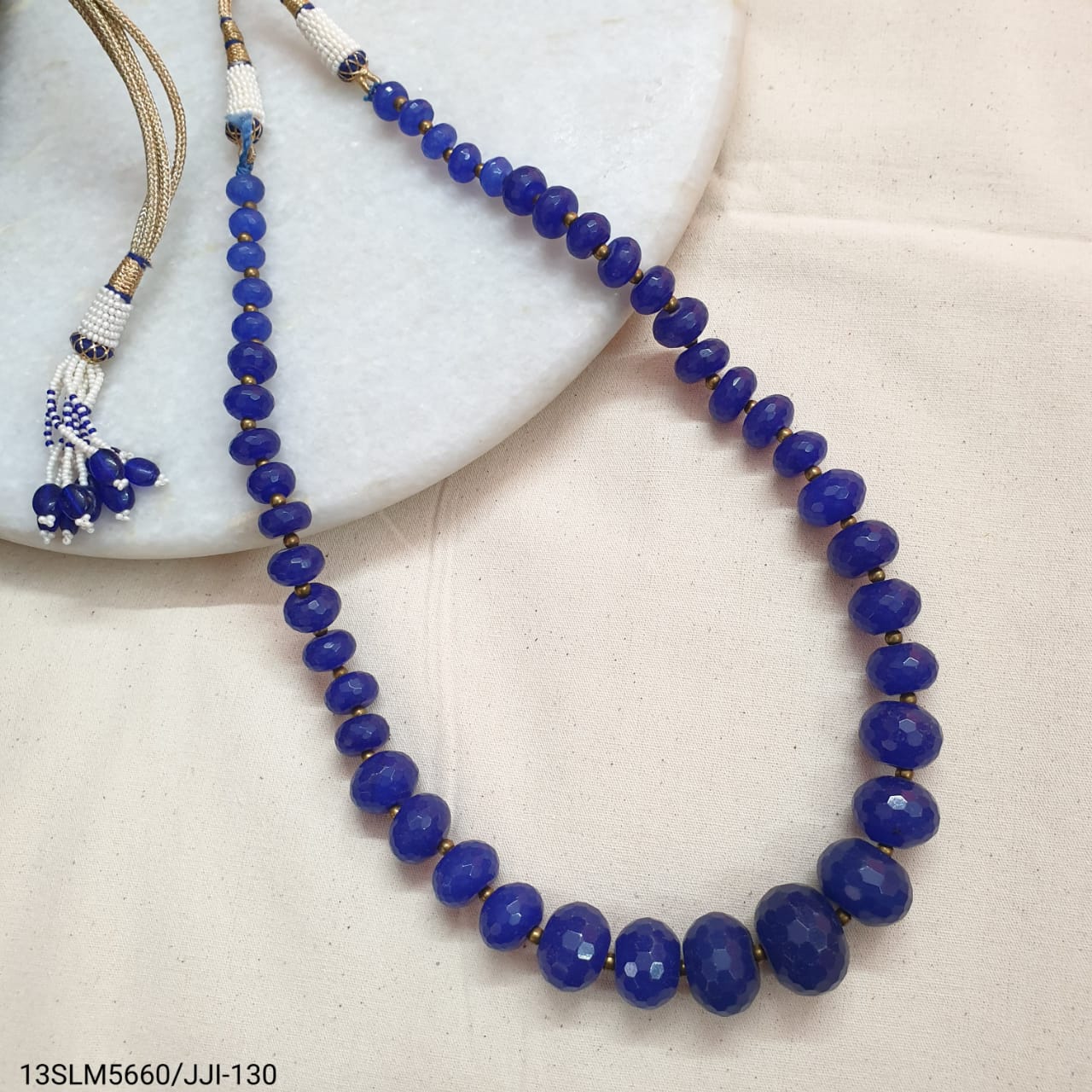 Blue Stone Graduation Necklace