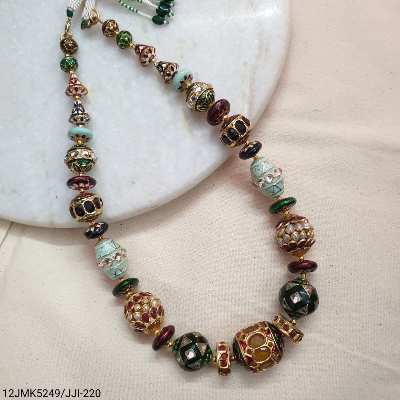 Jadau Meenakari Beaded Necklace