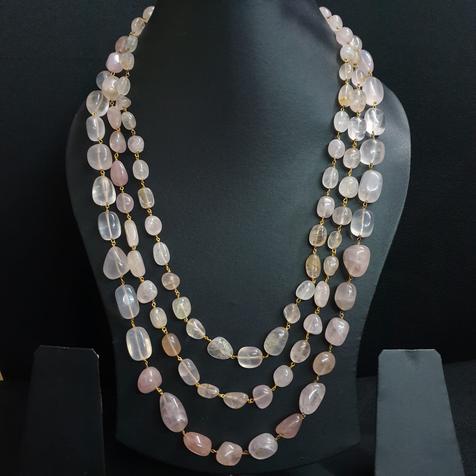 Rose Quartz Beaded Necklace