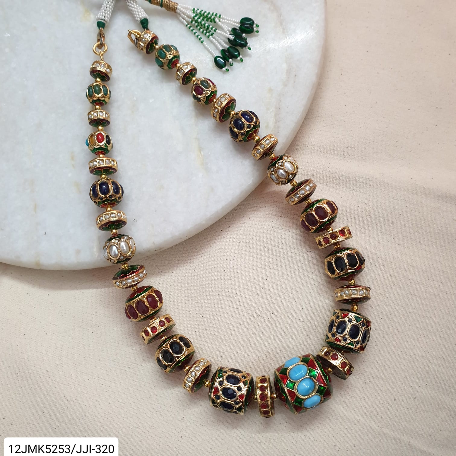 Traditional Jadau Beads Necklace