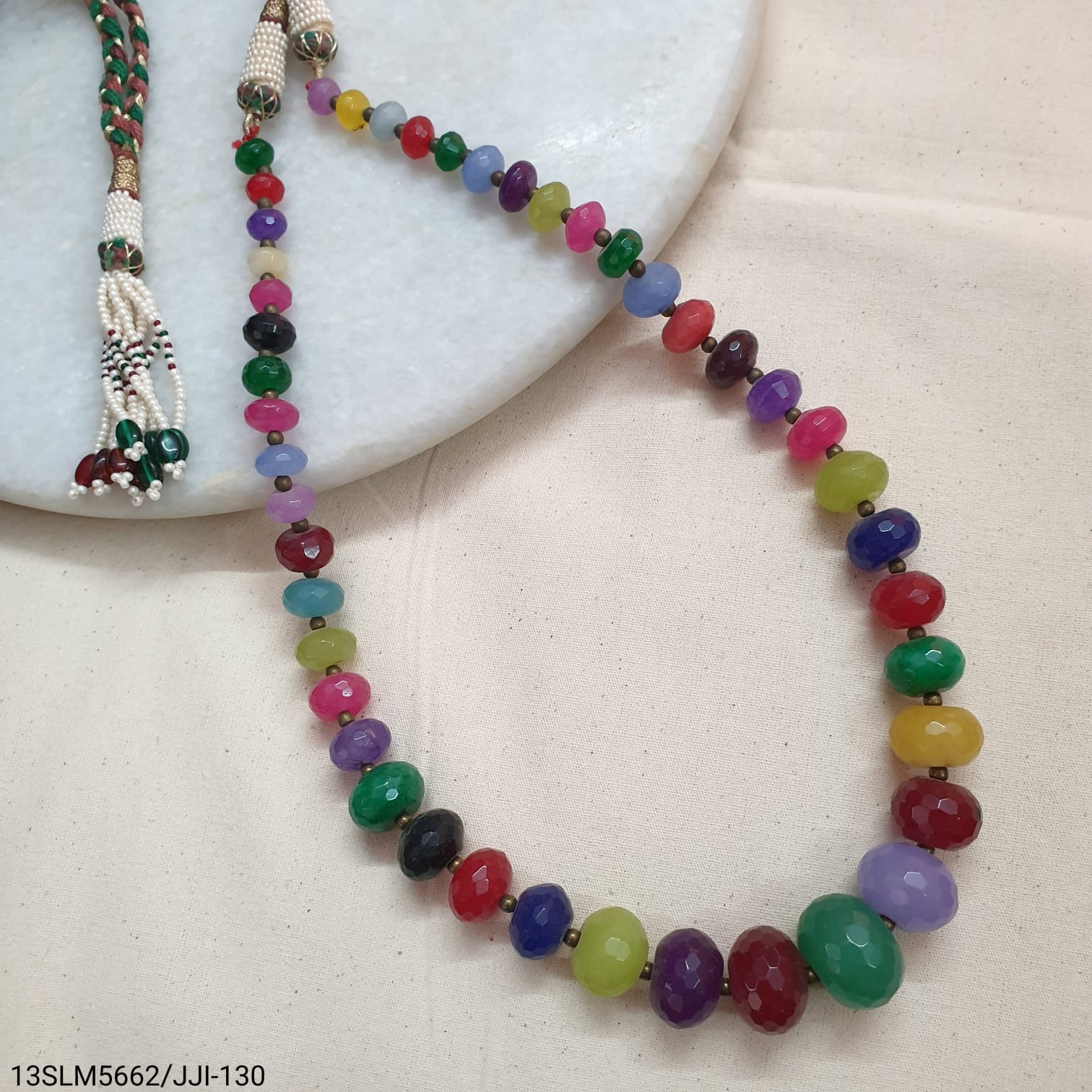 Multi Stone Graduation Necklace