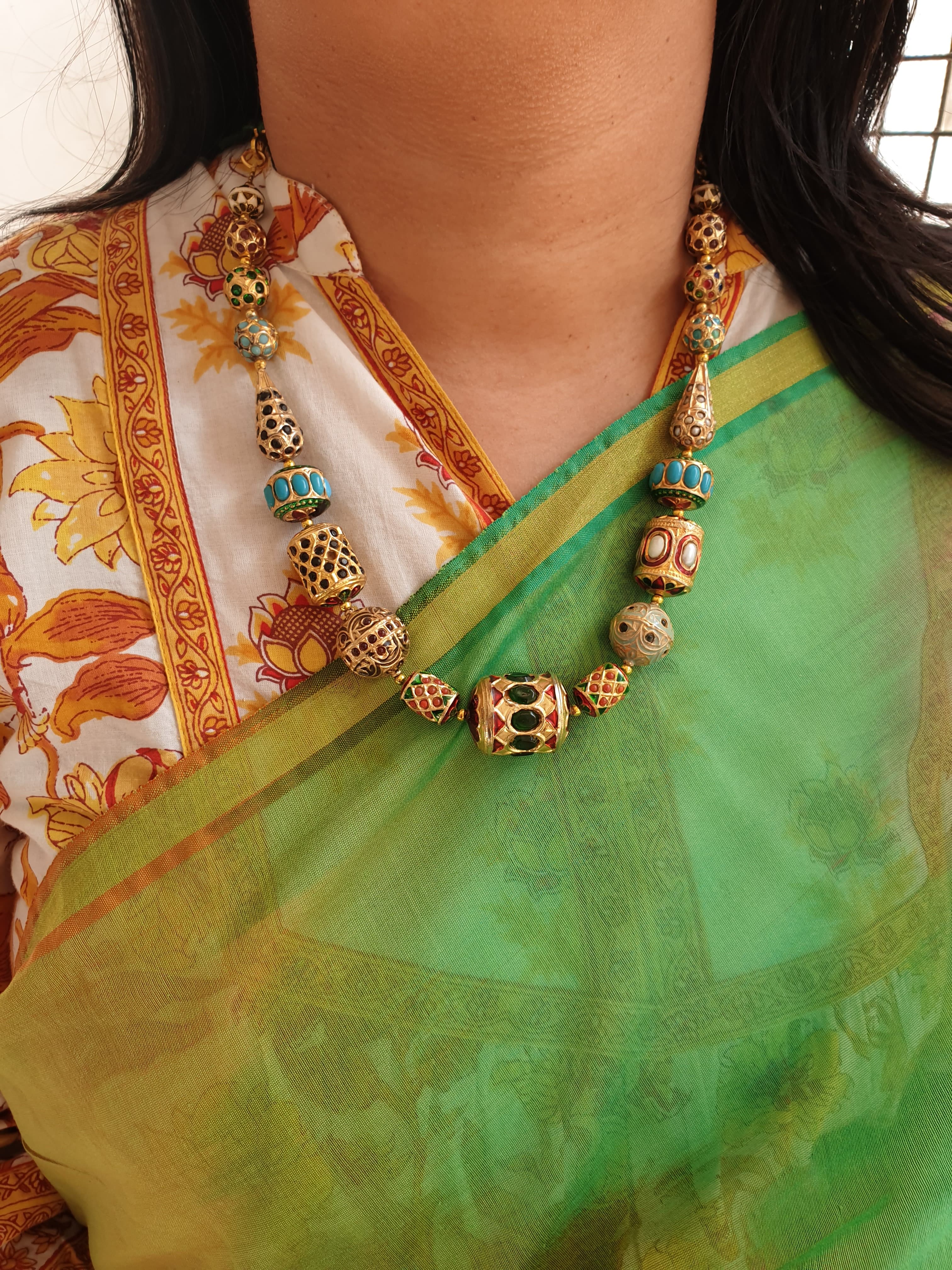 Jadau Fancy Beaded Necklace