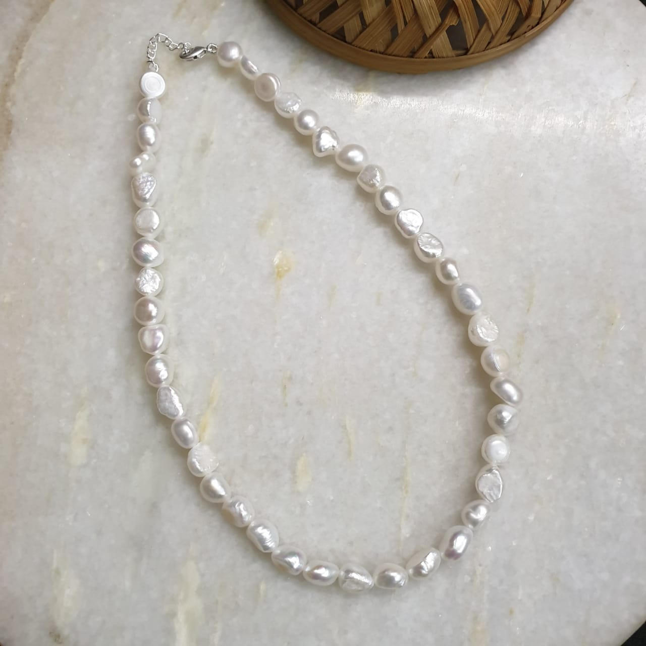 Baroque Pearl Beaded Necklace