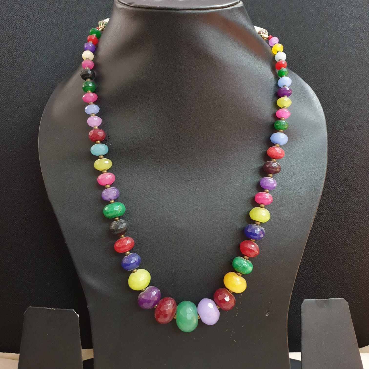 Multi Stone Graduation Necklace