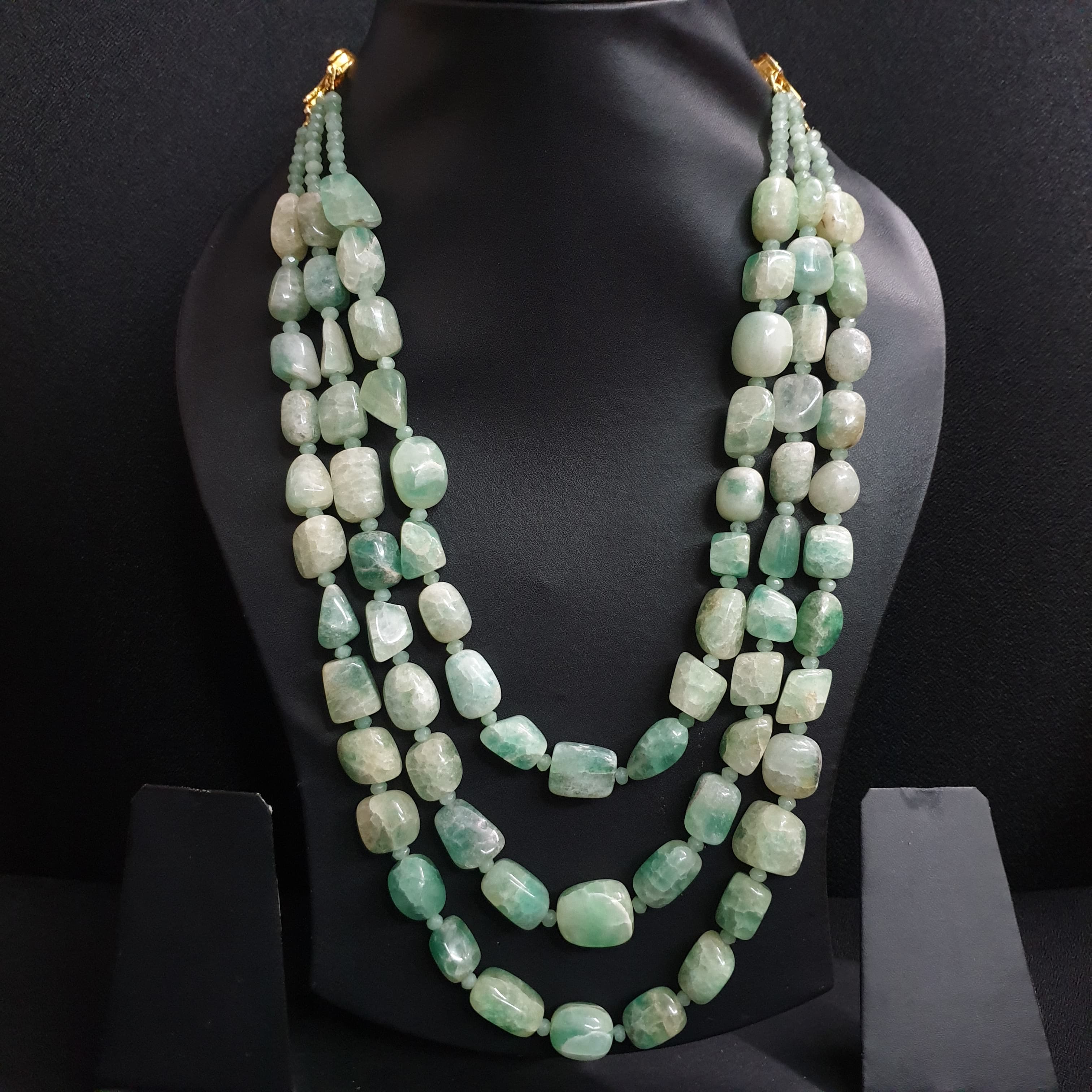 Emerald Semi Precious Stone Necklace