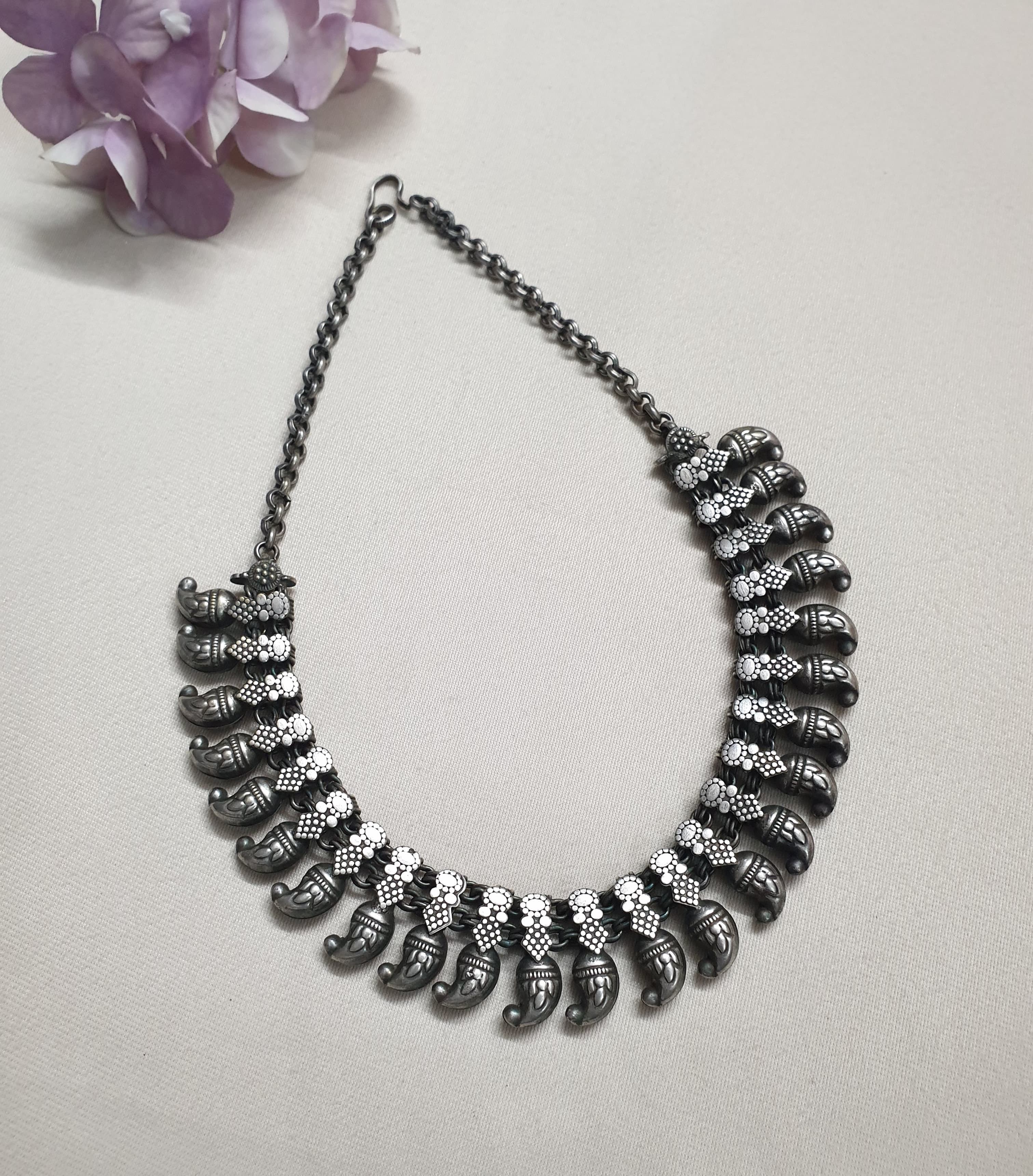 Antique Silver LookaLike Necklace