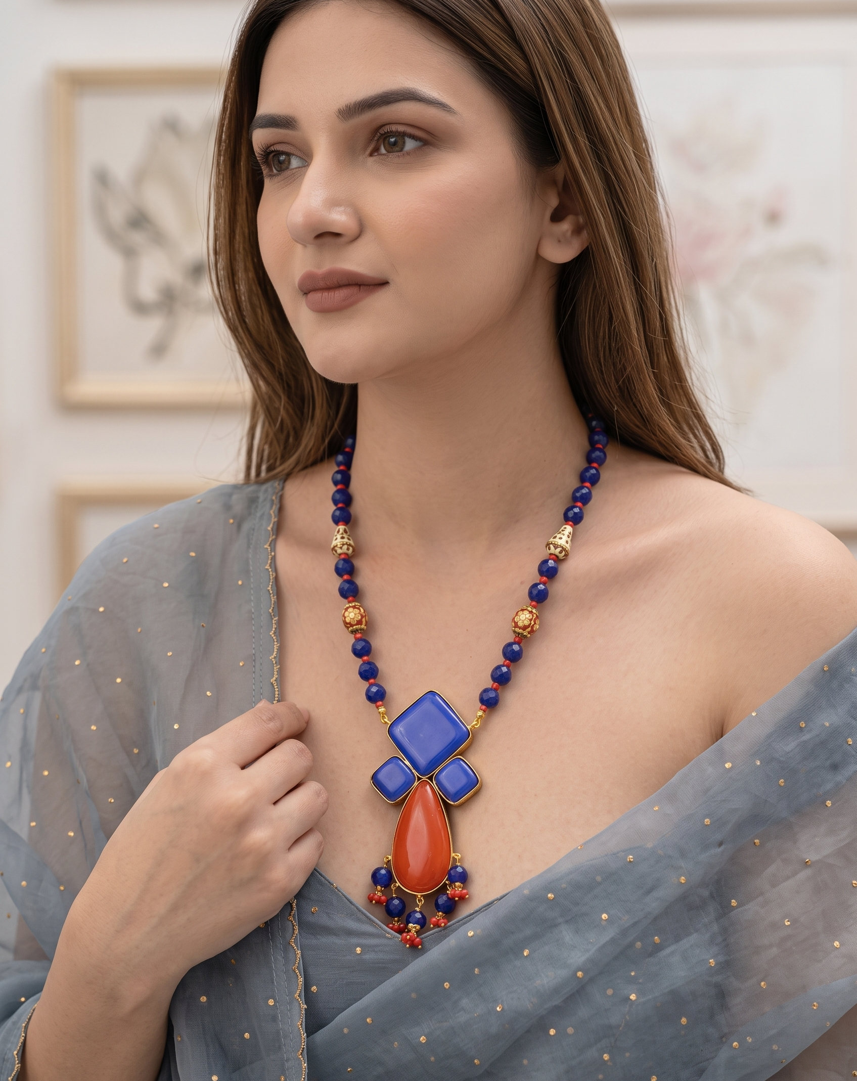 Rhea Designer Pendant Necklace