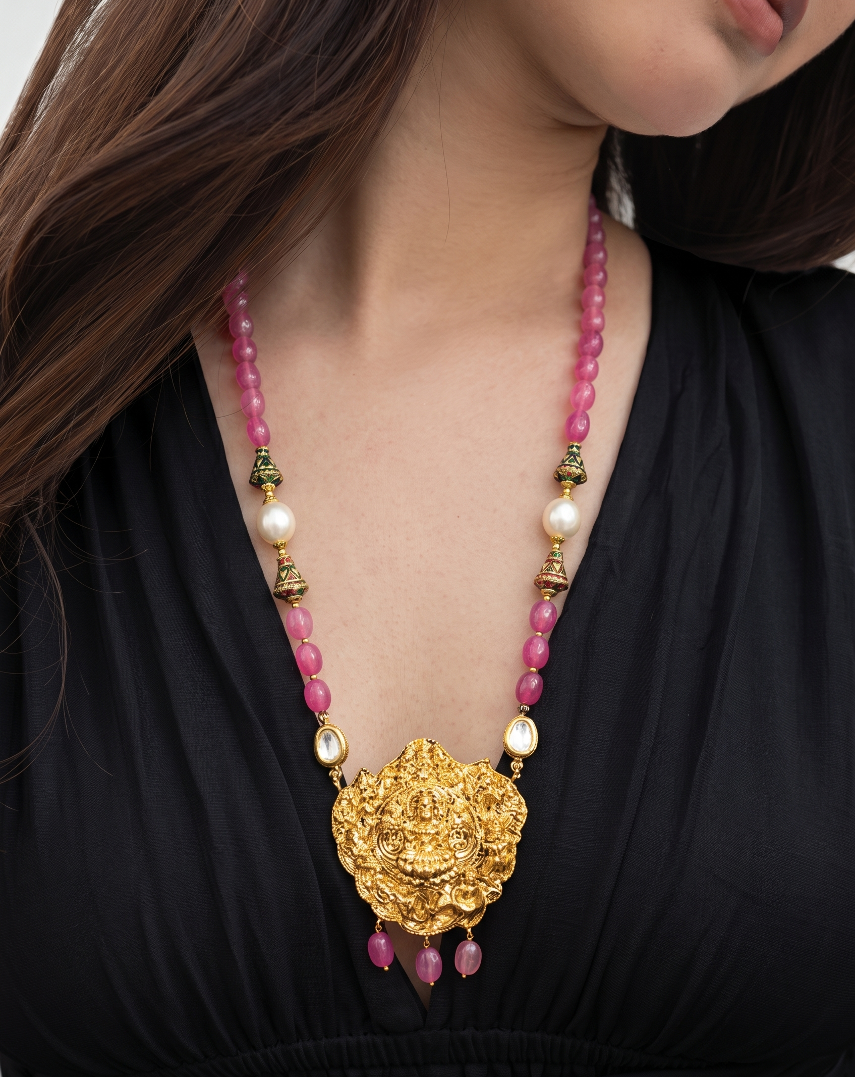 Ramya Temple Pendant Necklace