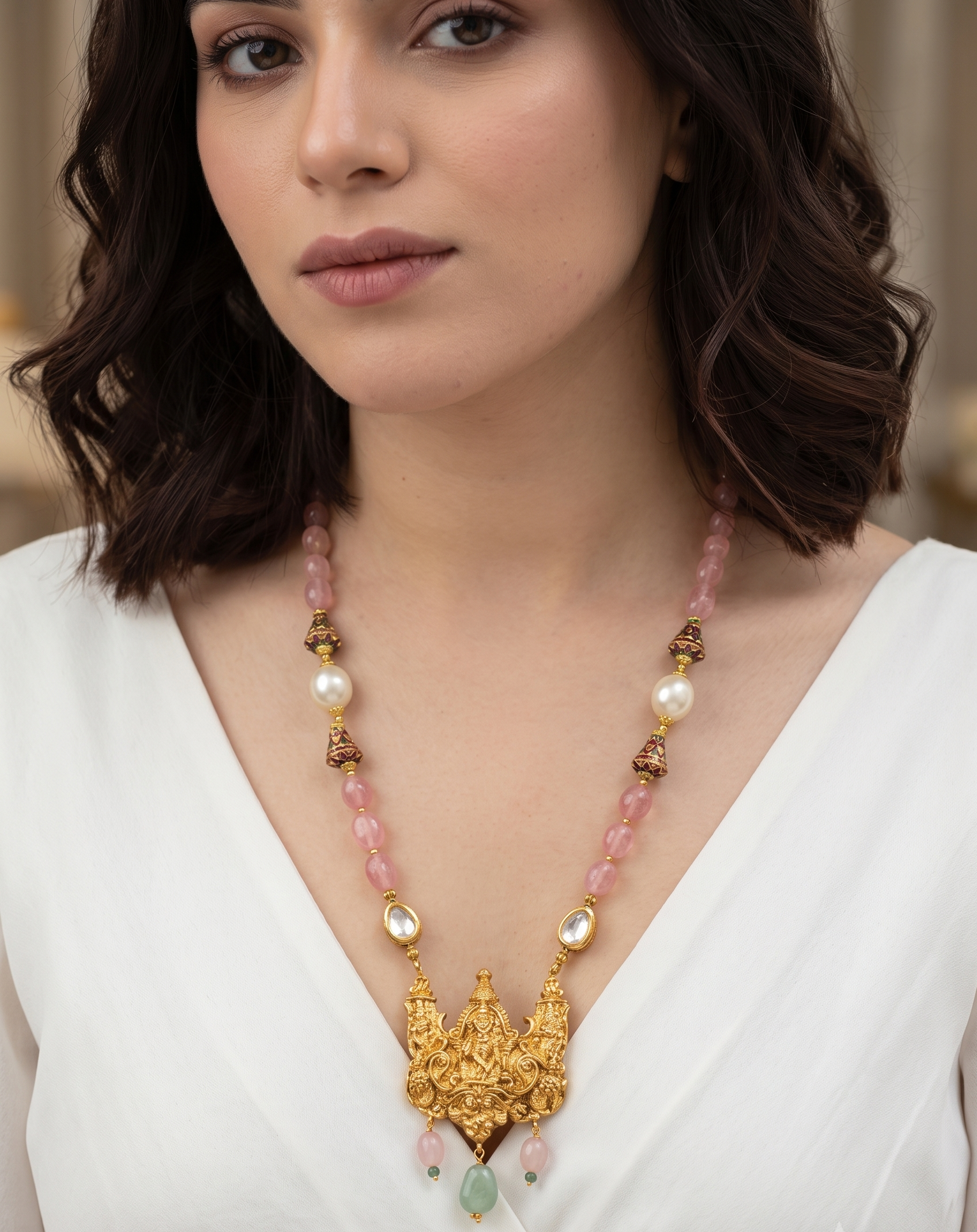 Rashmika Temple Pendant Necklace