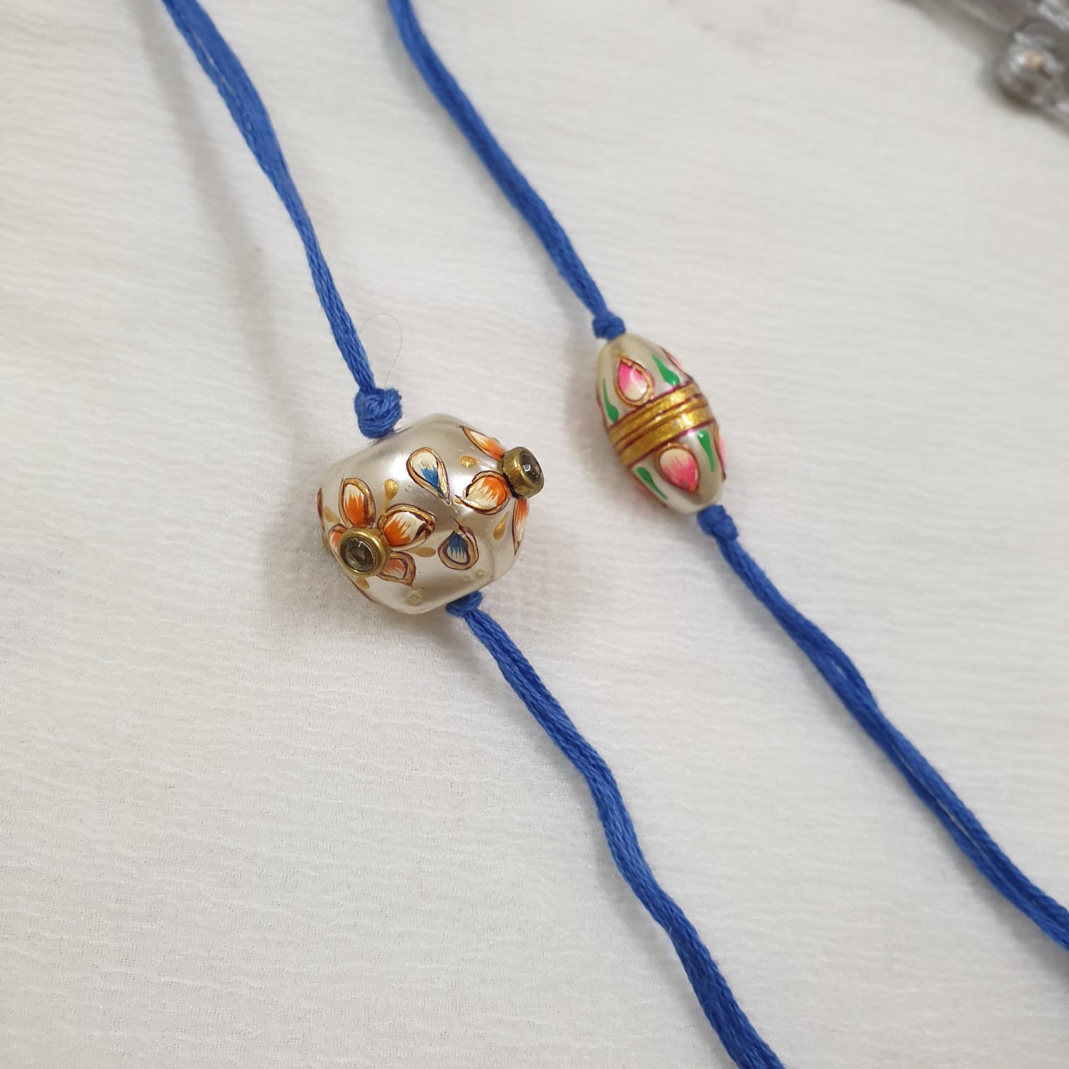 Meenakari Floral rakhi For Rakshabandhan (Pack Of Two)