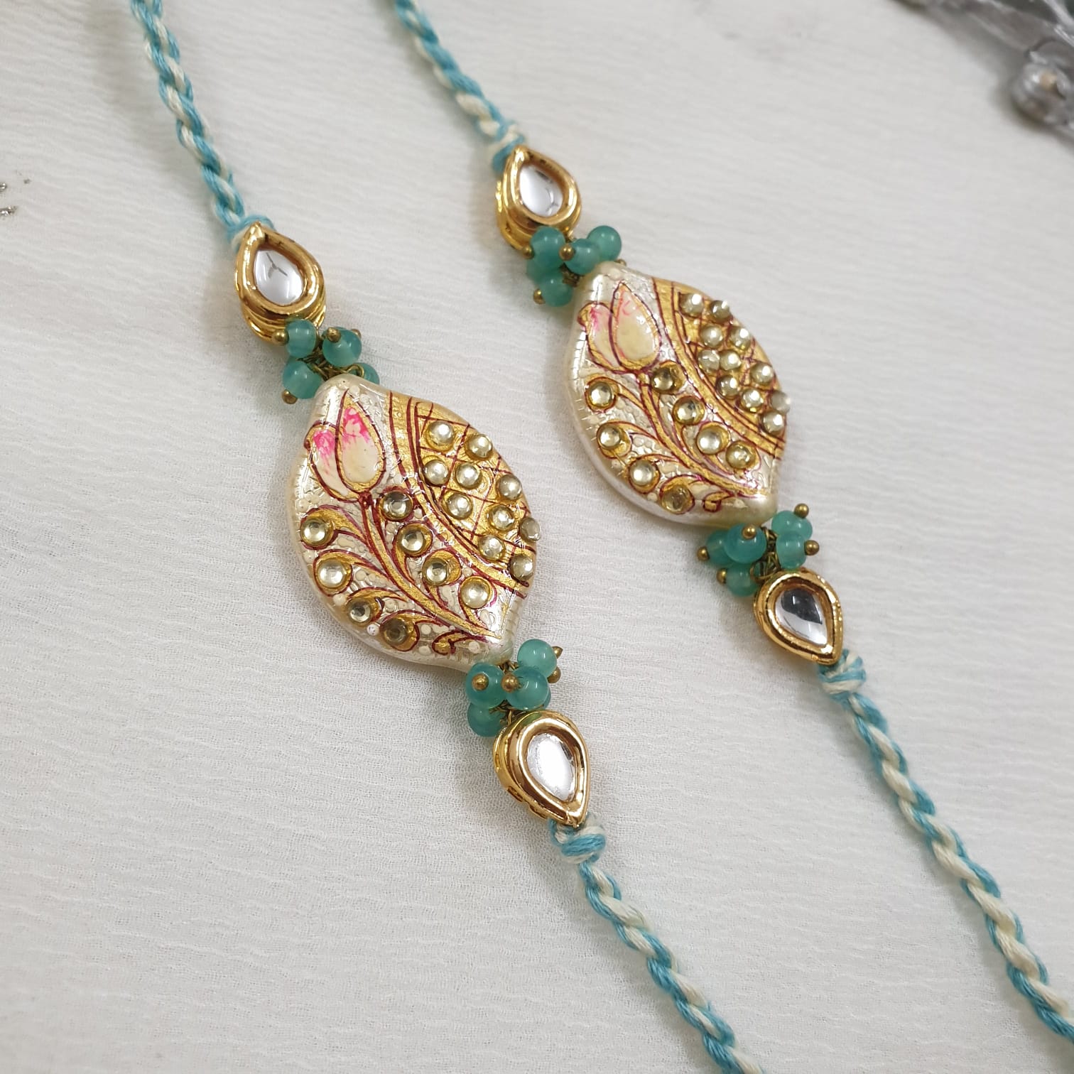 Handpainted Rakhi For Brother Sister (Pack Of Two)
