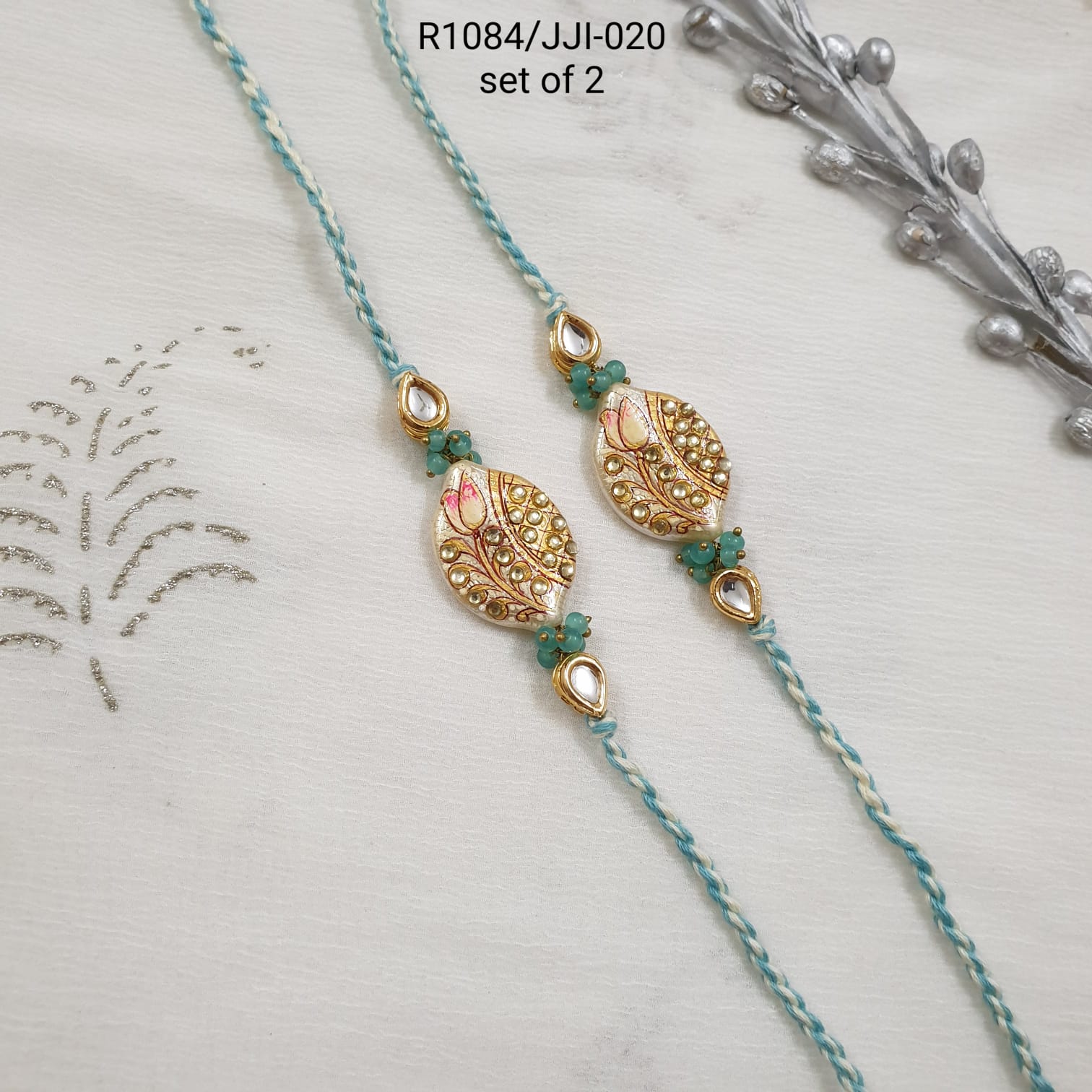 Handpainted Rakhi For Brother Sister (Pack Of Two)