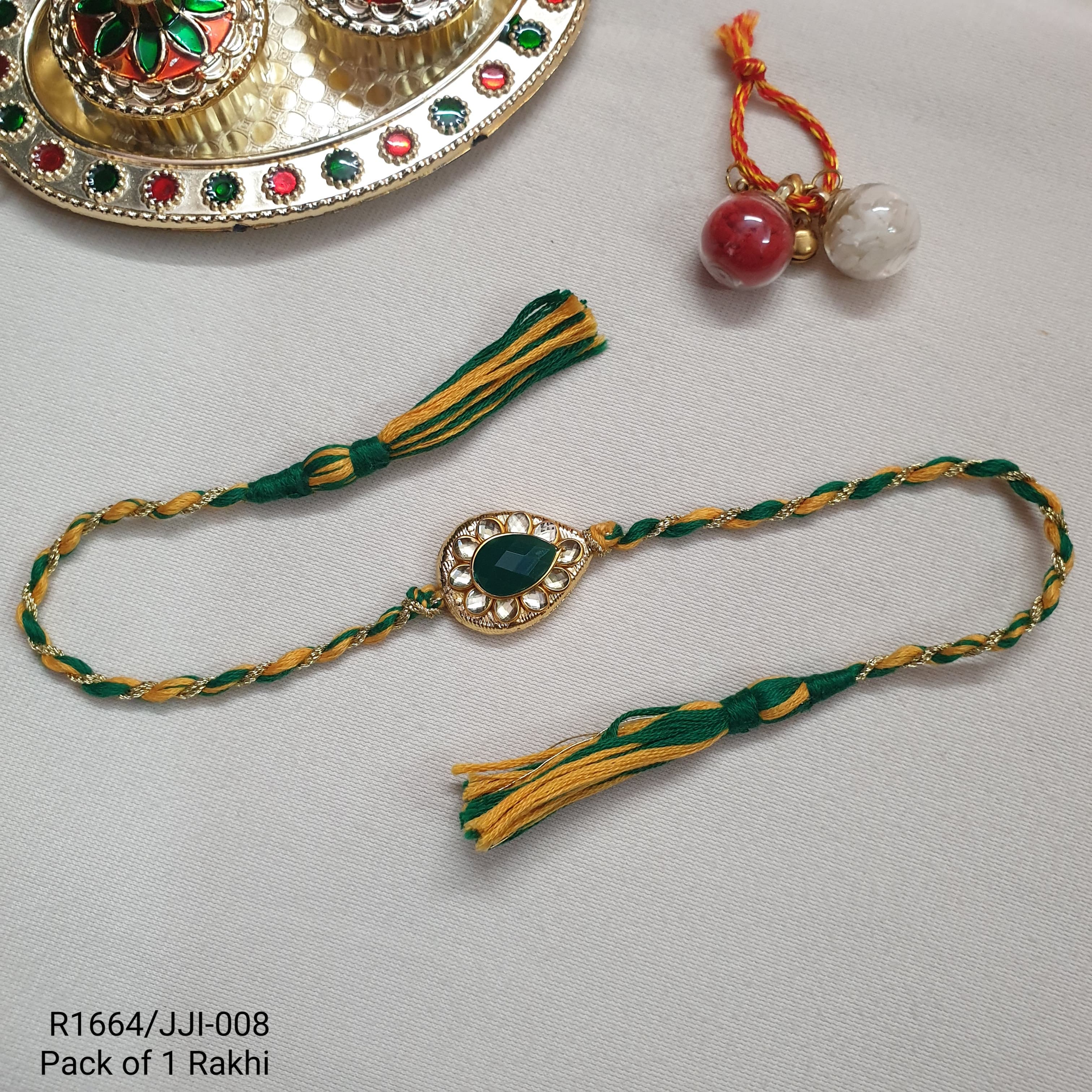 Drop Paachi Kundan Rakhi