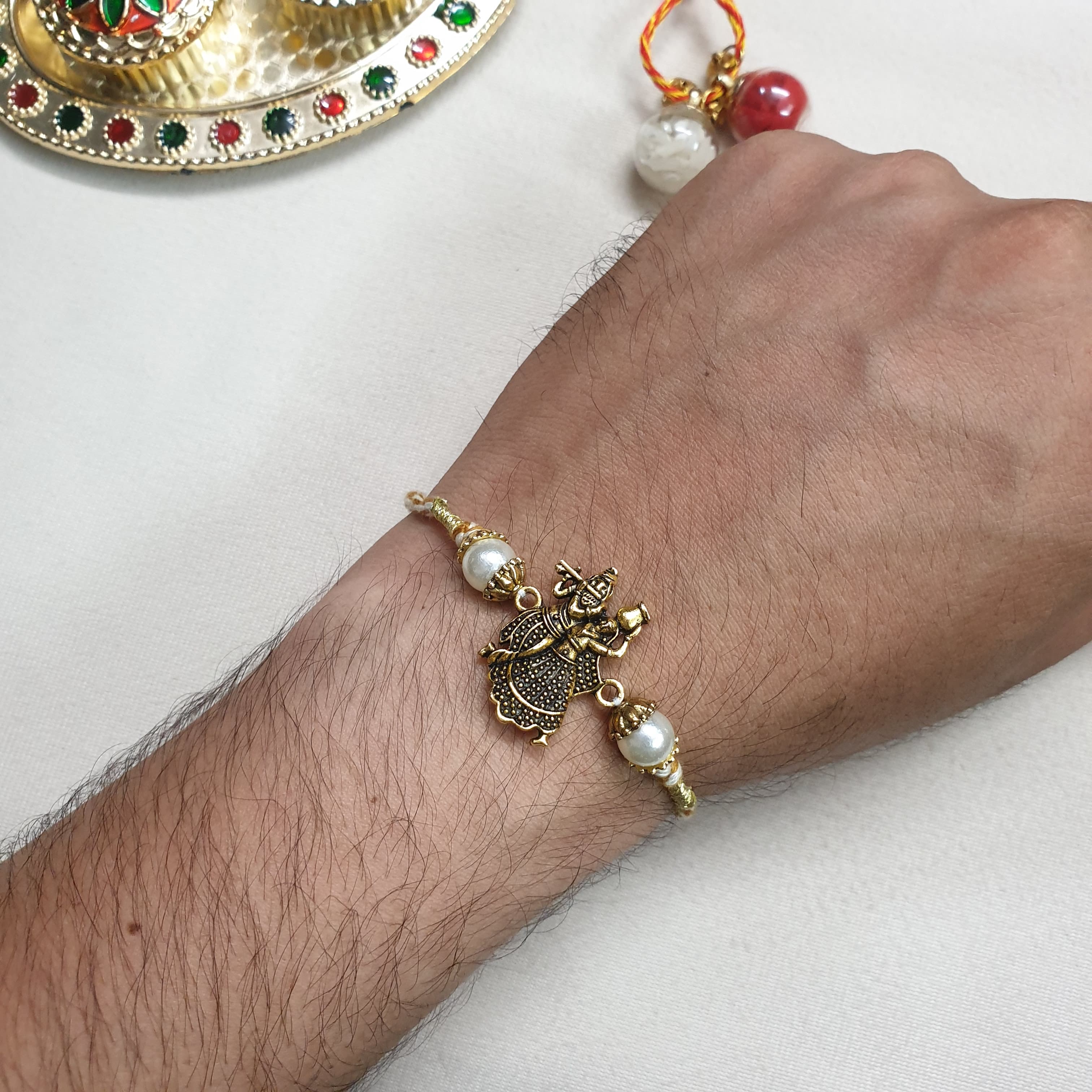 Radha Krishna Rakhi For Brother