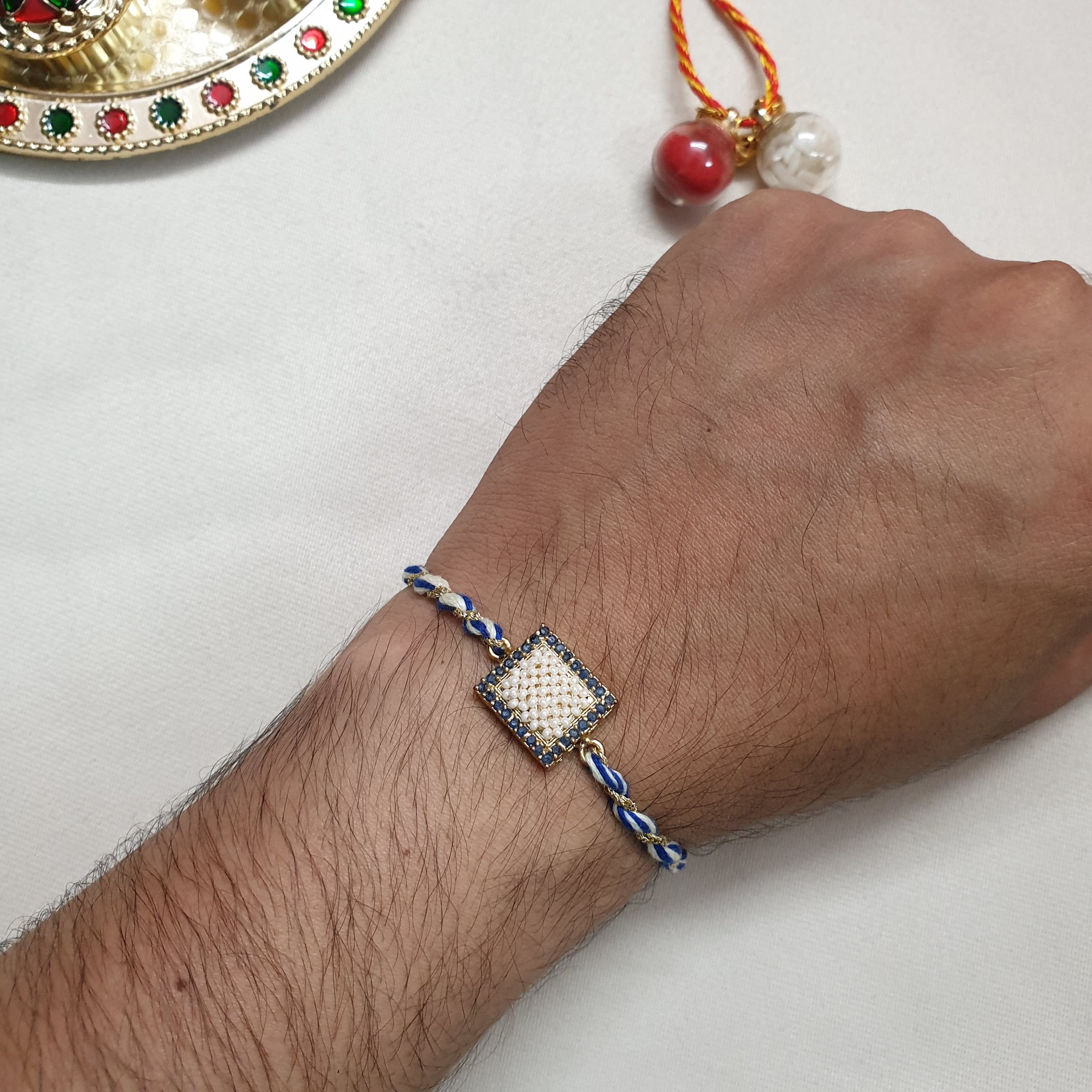 Blue Pearl Rakhi