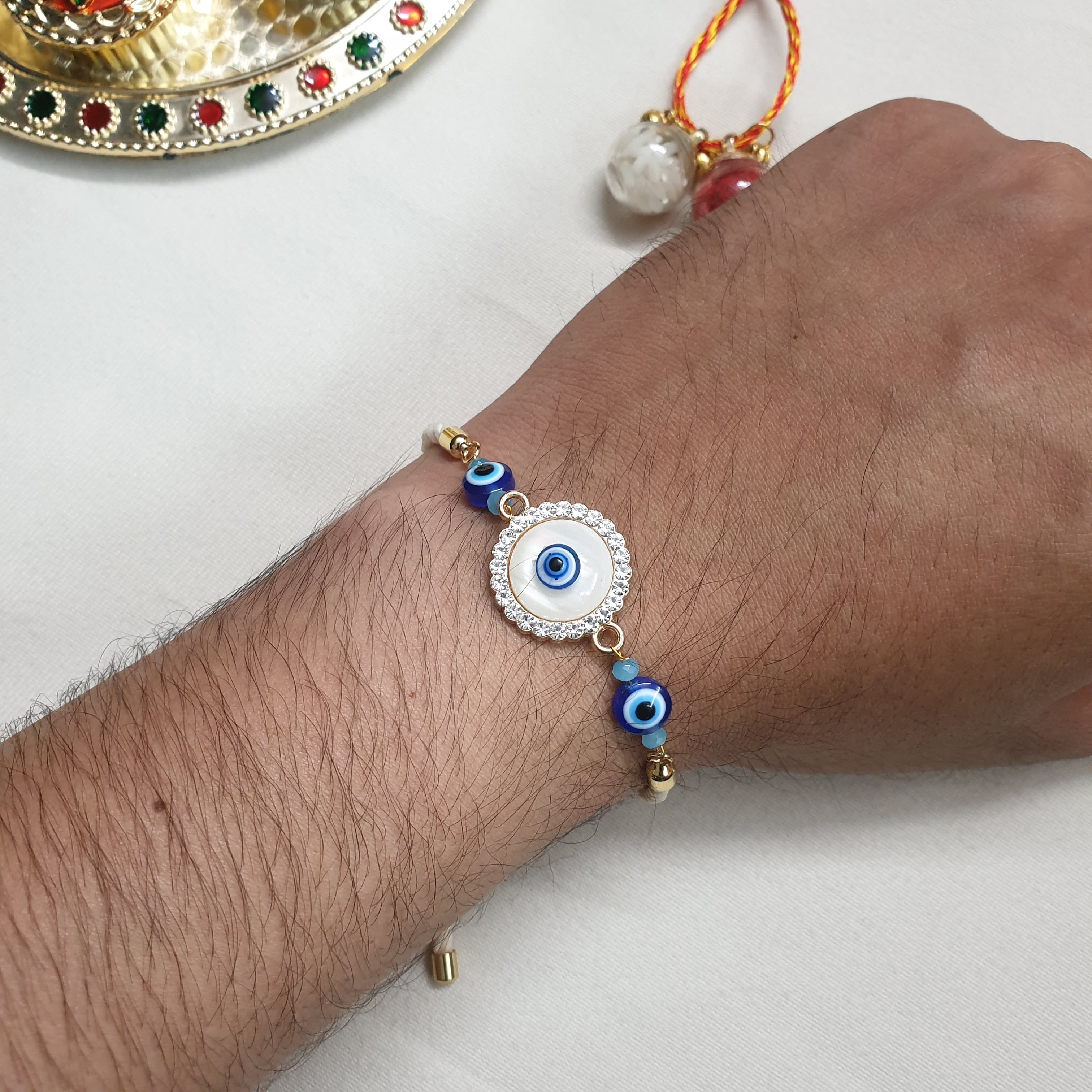 Shell Evil Eye Rakhi
