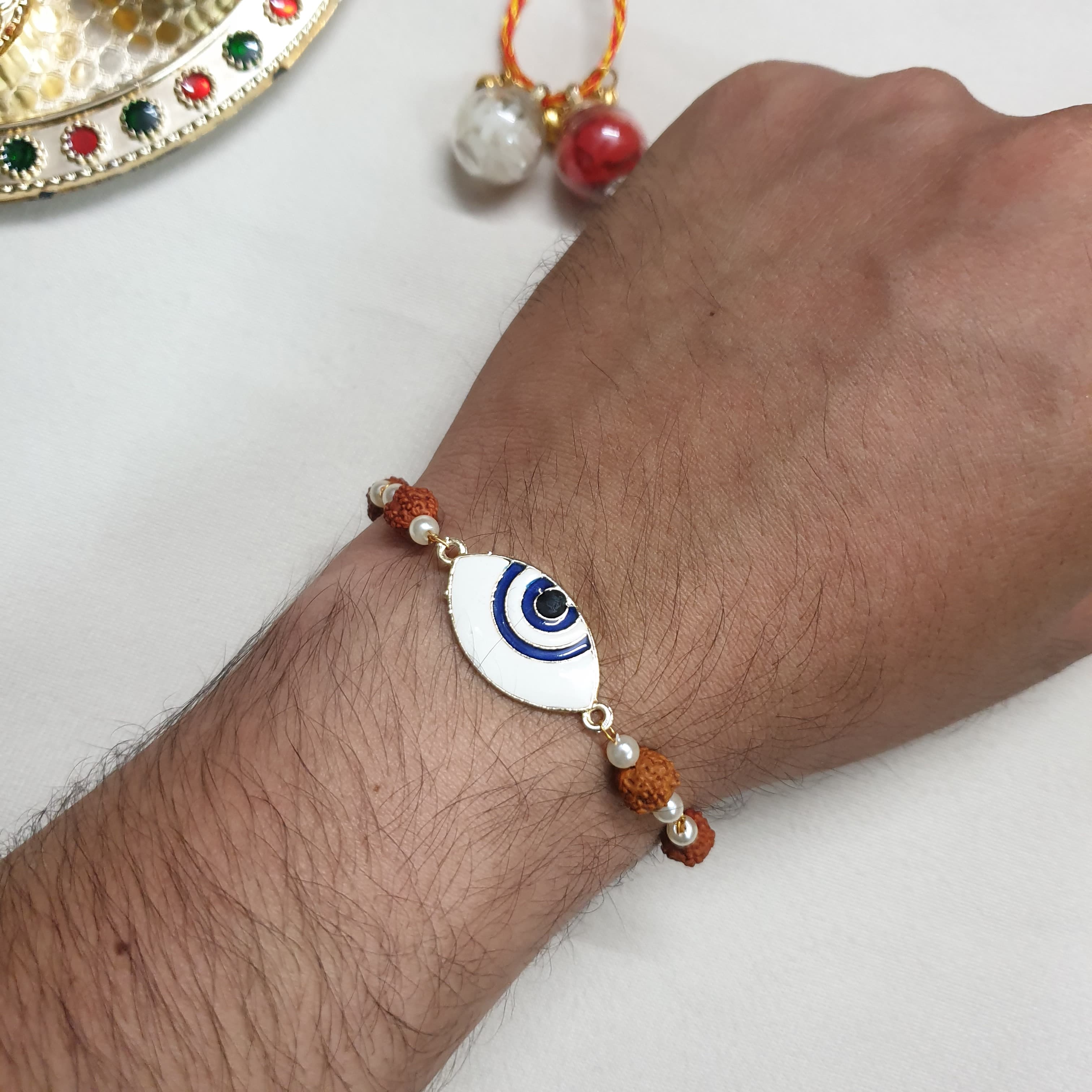 Evil Eye Rudraksha Bracelet