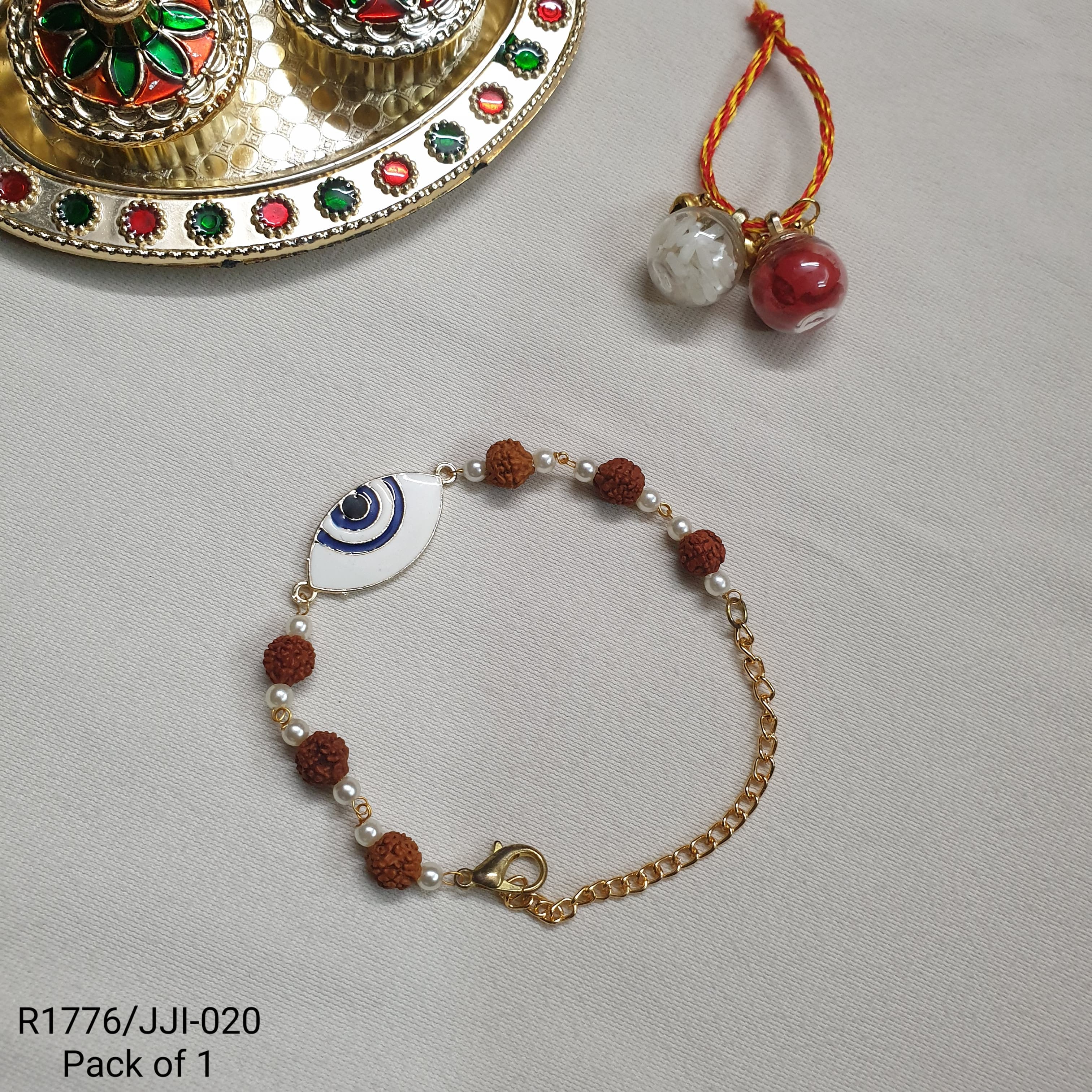 Evil Eye Rudraksha Bracelet (Pack of One)