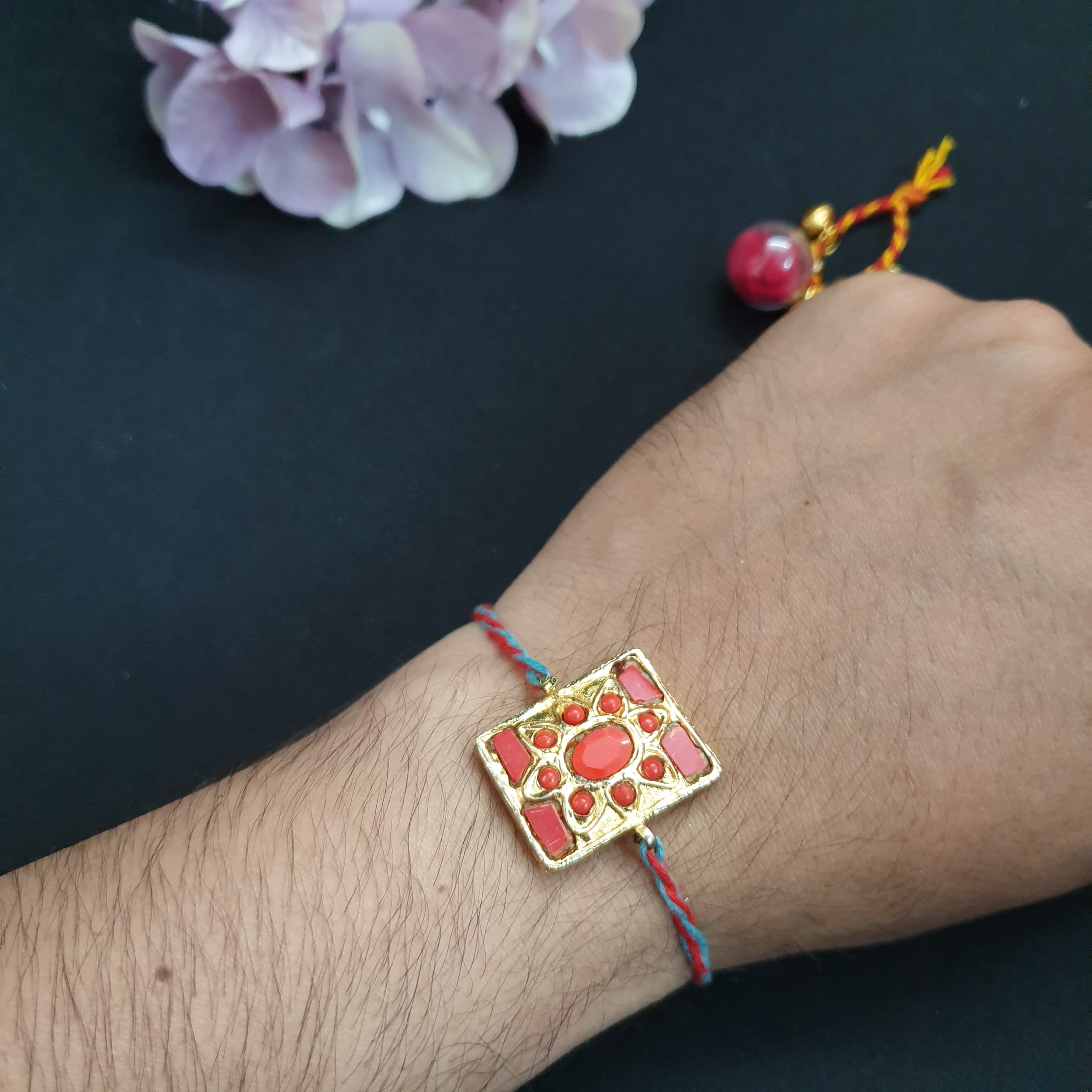 Red Takkar Rakhi For Brother (Pack of One)