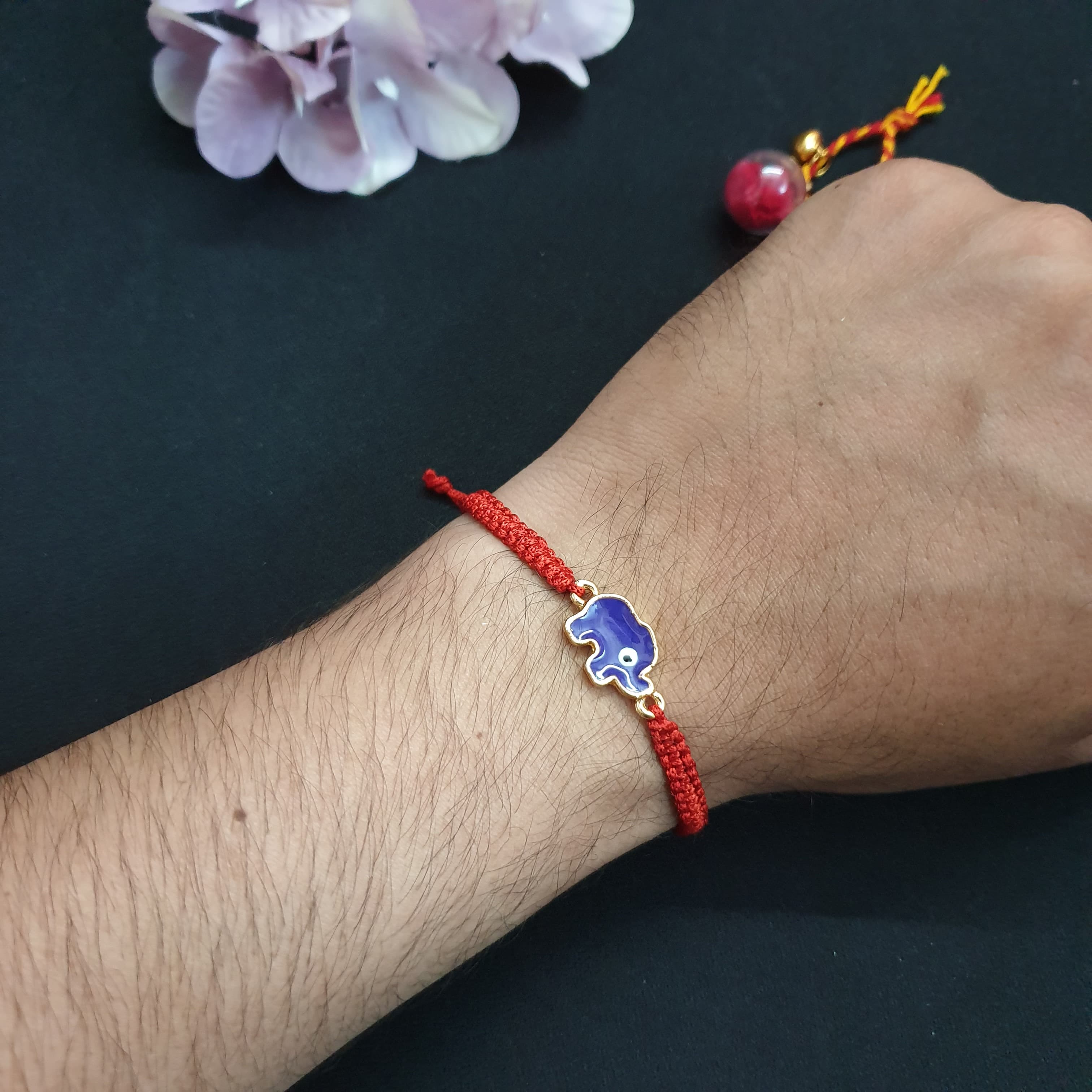 Elephant Evil Eye Rakhi For Rakshabandhan (Pack of One)