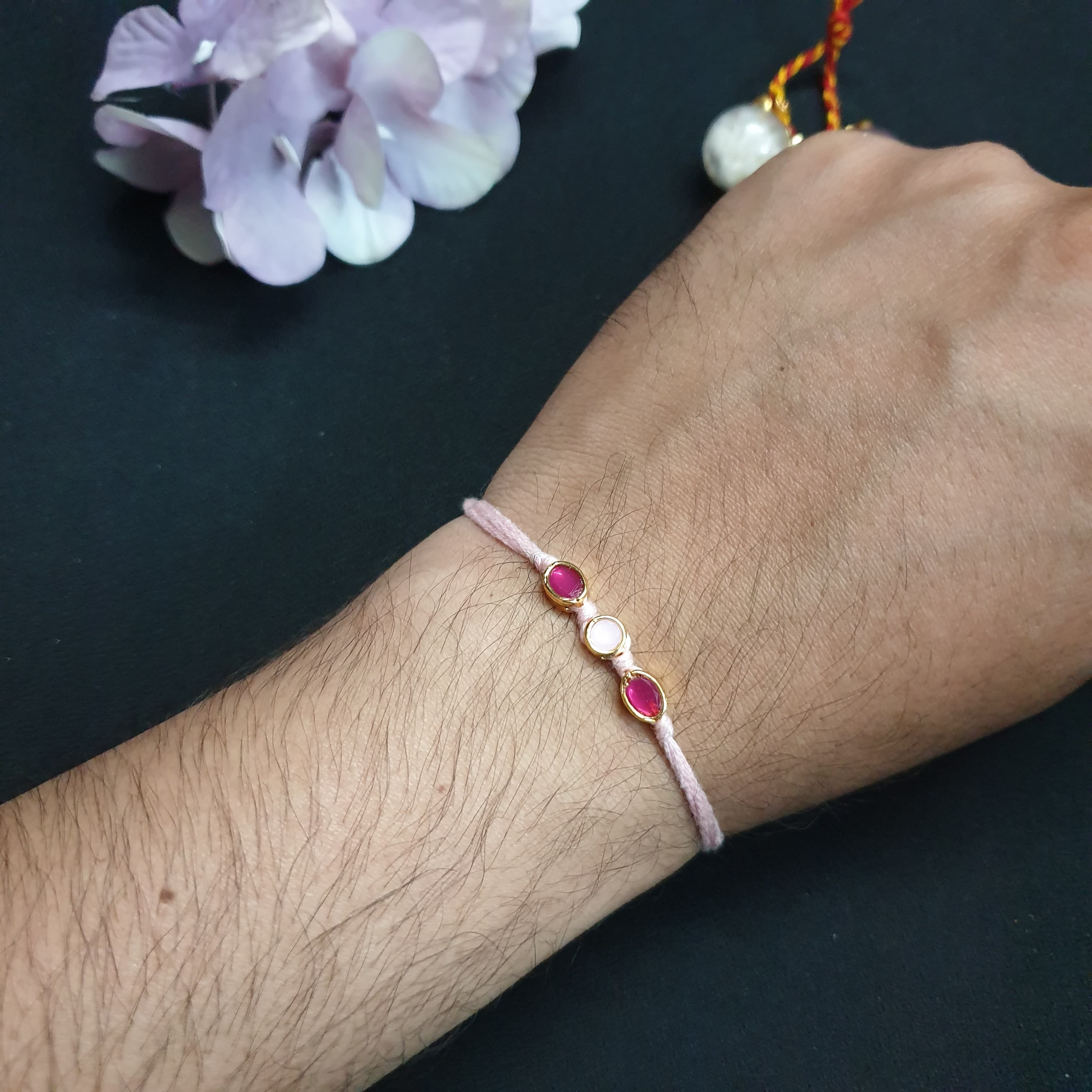 Pink Minimal Rakhi (Pack of One)