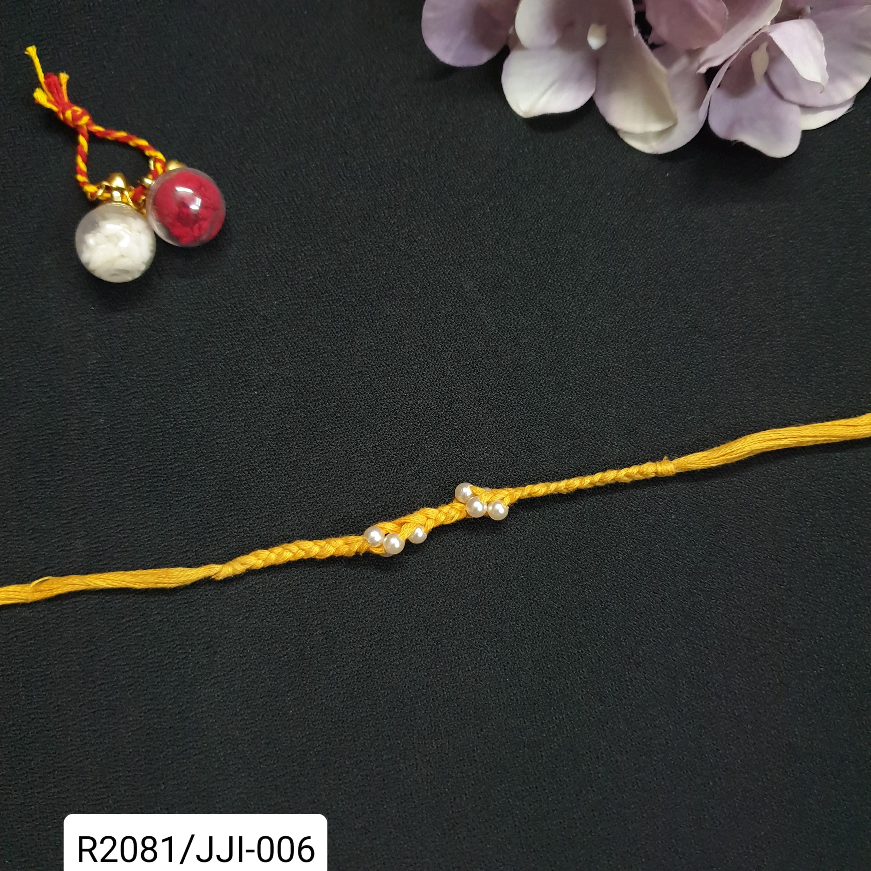 Pearl Braided Rakhi For Rakshabandhan