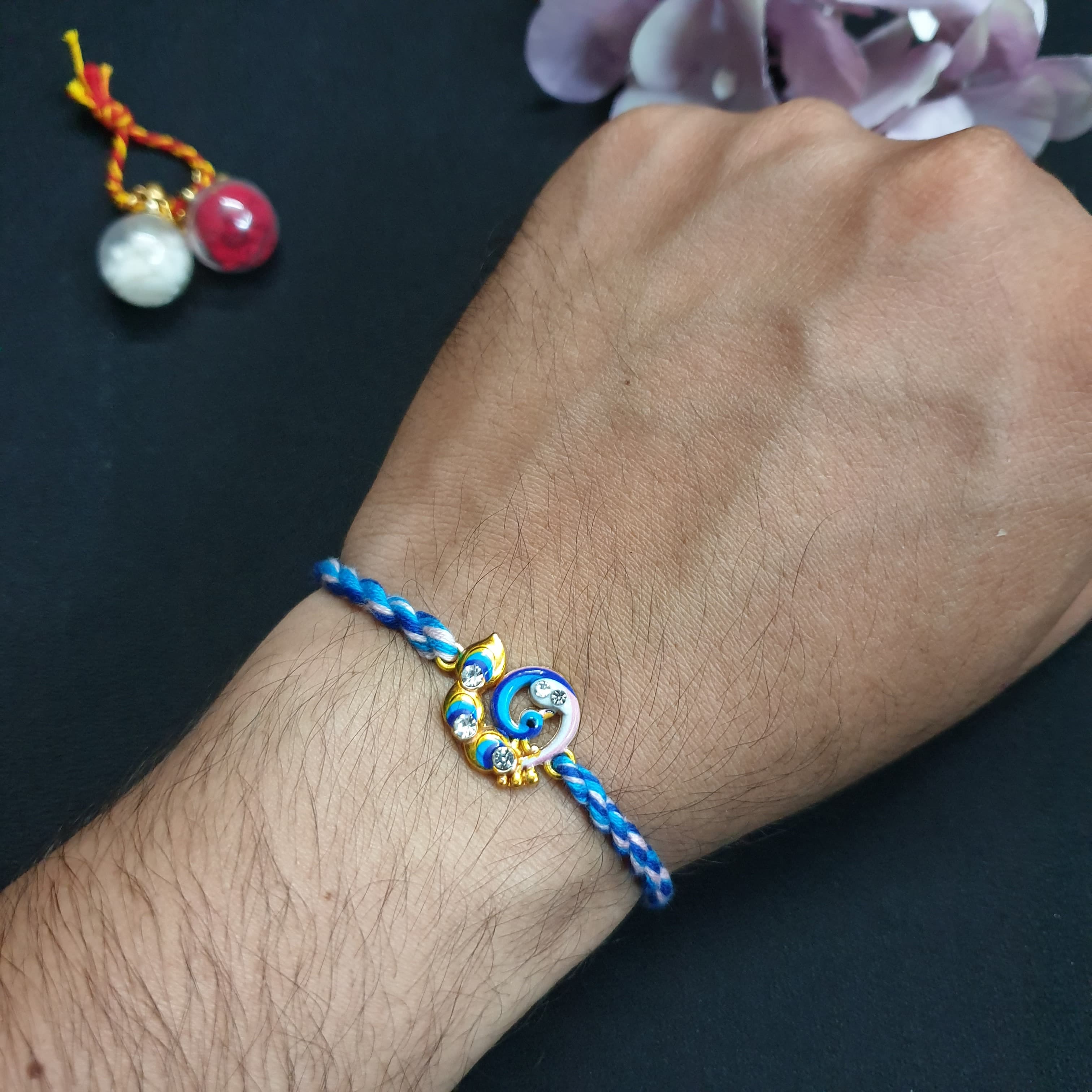 Blue Peacock Rakhi For Rakshabandhan