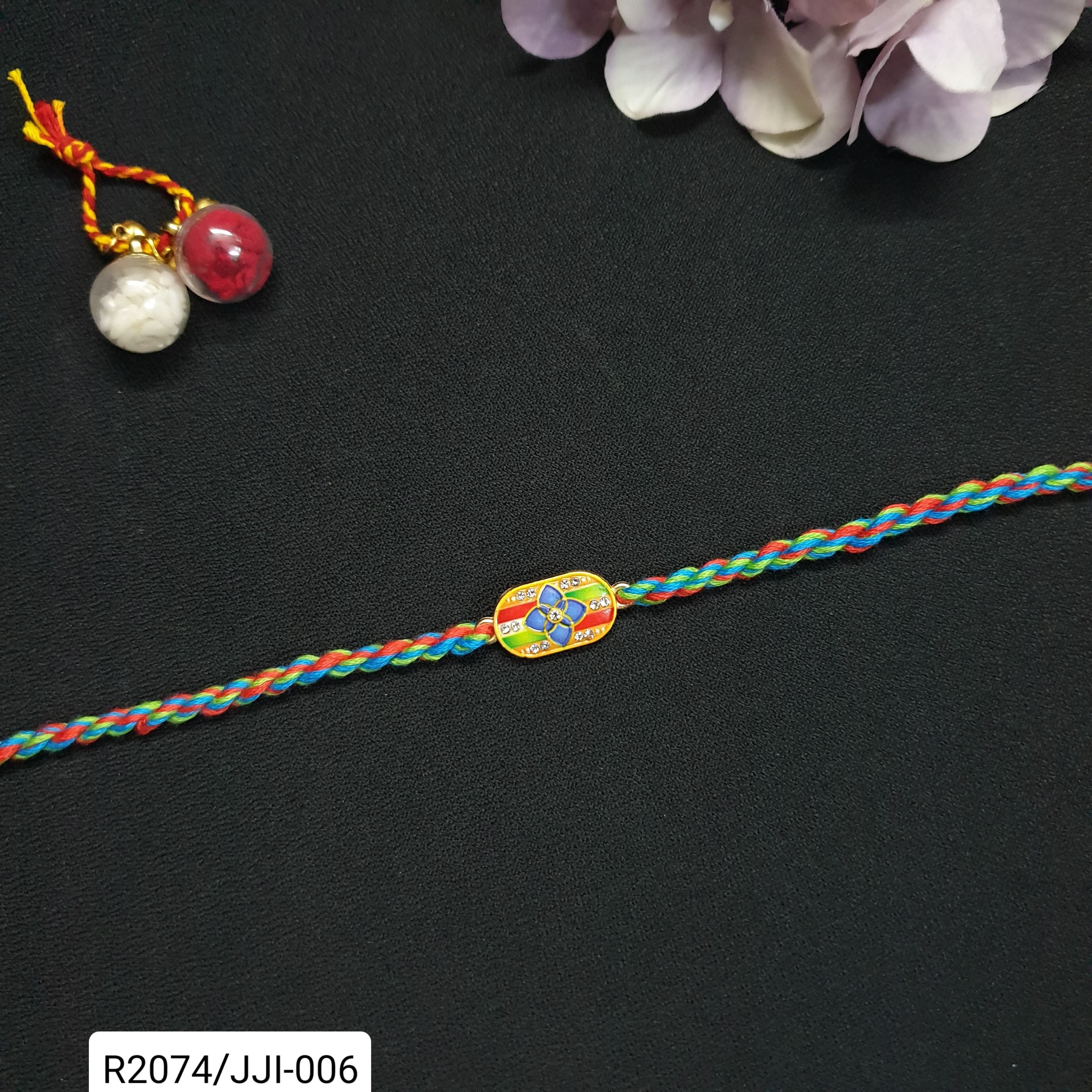 Multi Floral Rakhi For Rakshabandhan