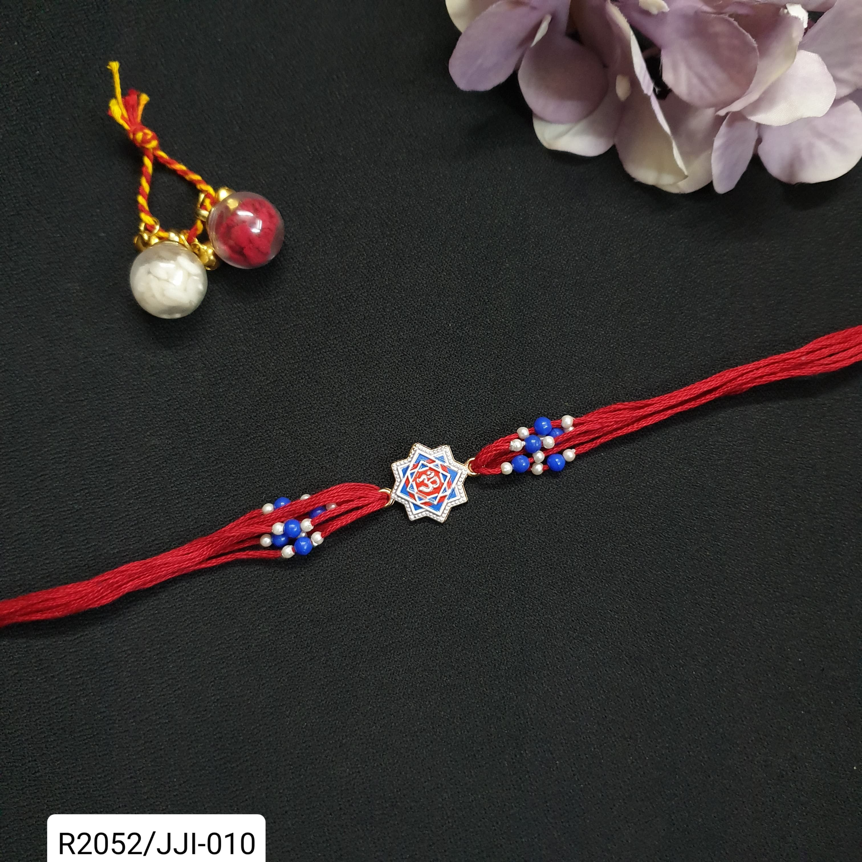 Om Beaded Rakhi For Rakshabandhan