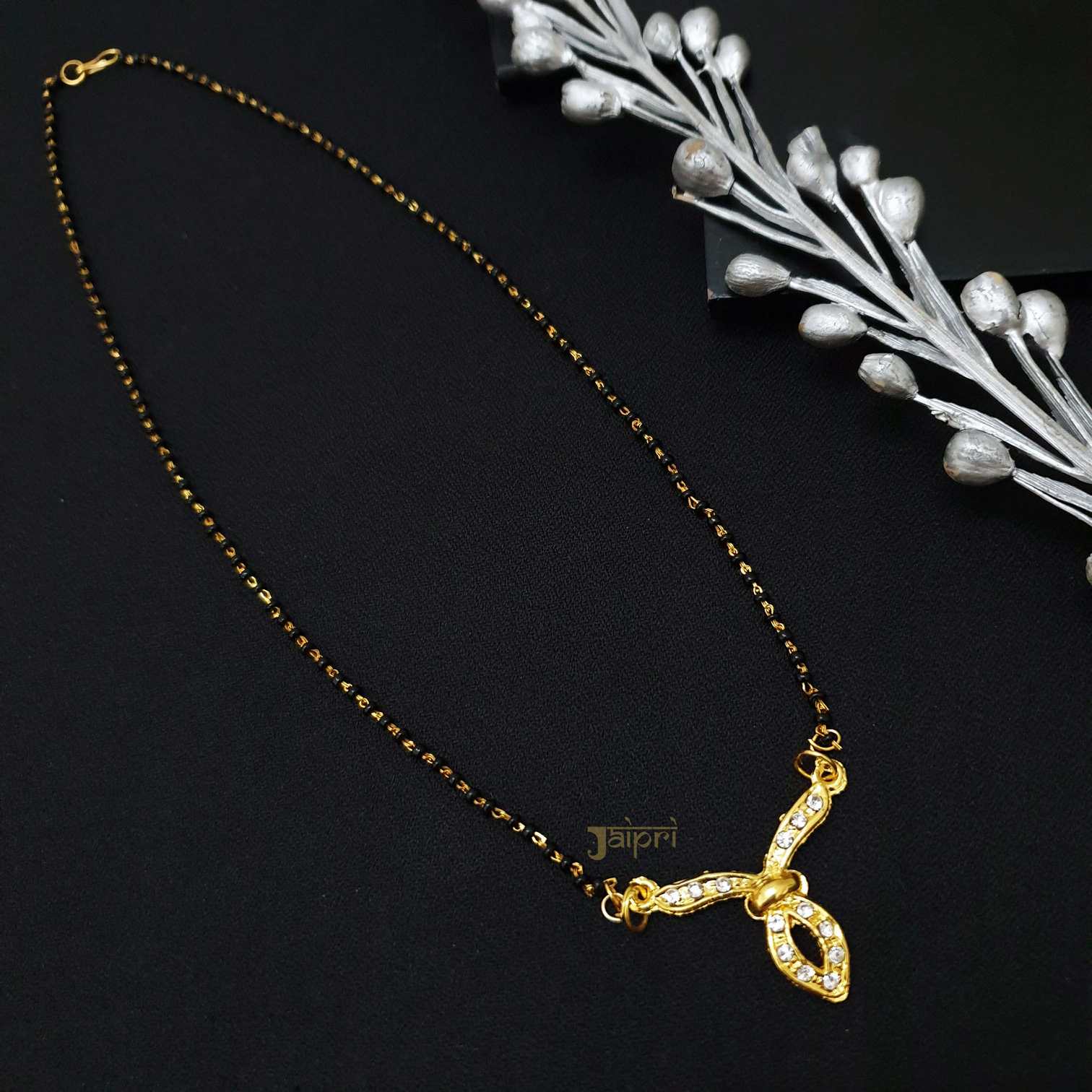Beautiful Design AD Stone Gold Mangalsutra
