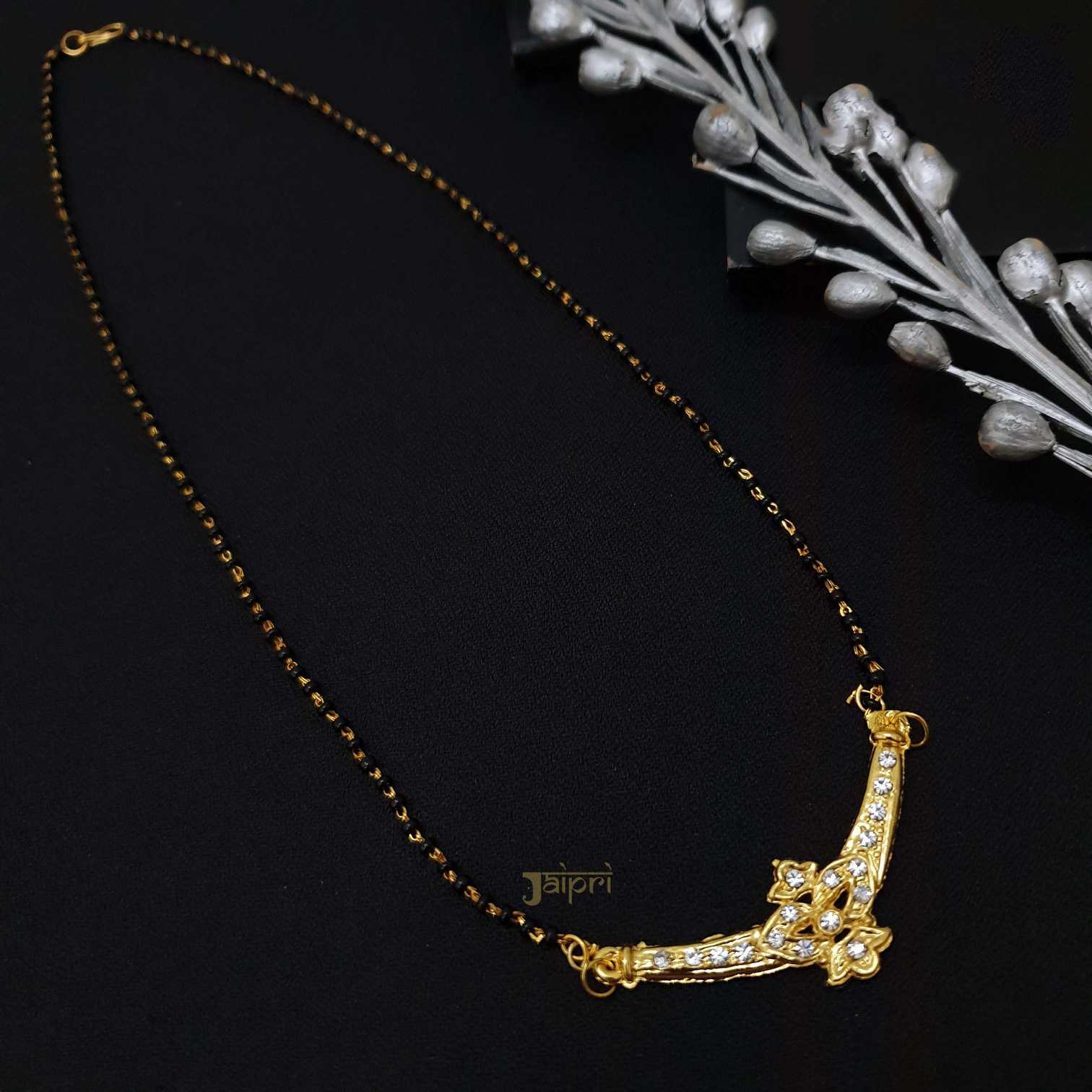 Designer AD Stone Gold Plated Mangalsutra