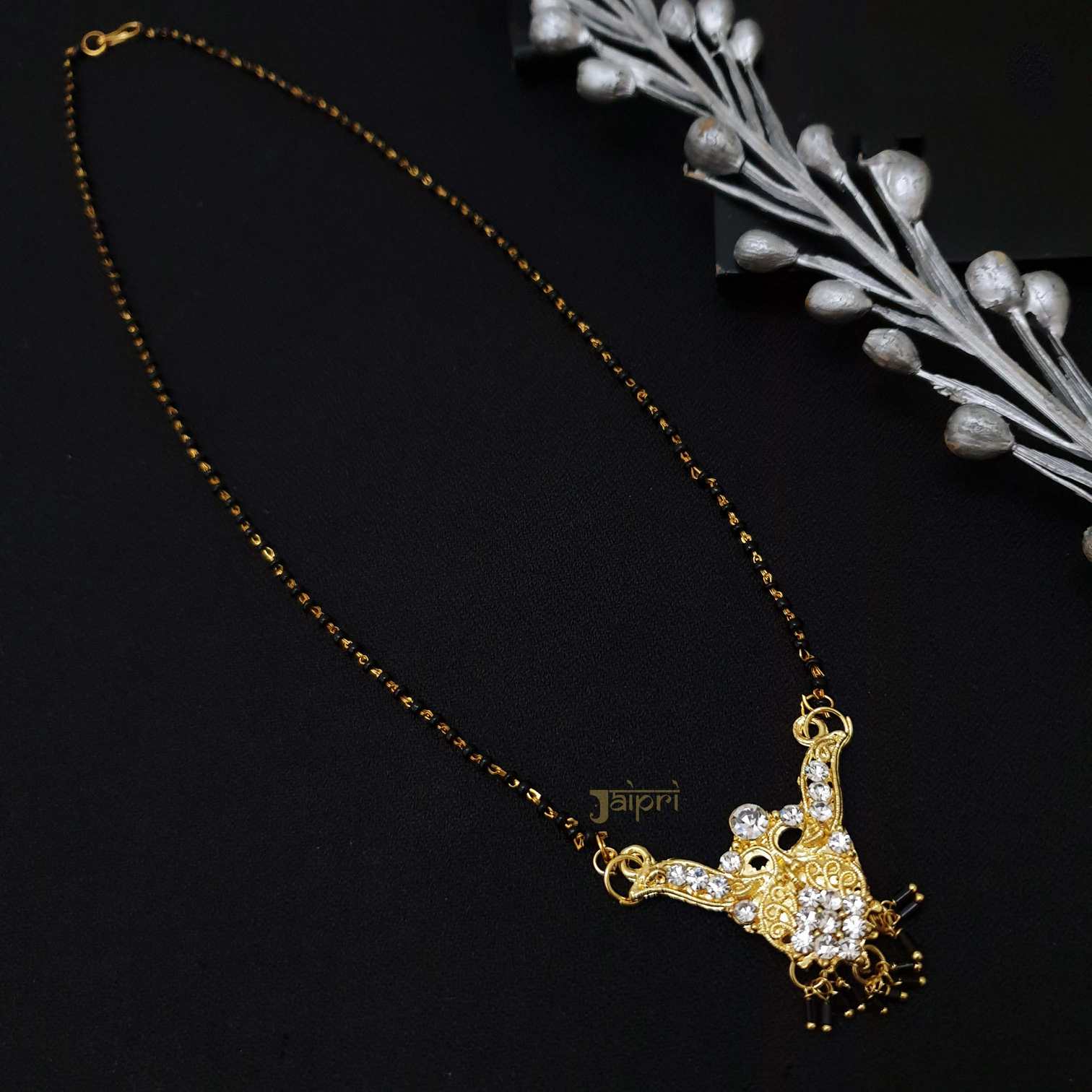 Designer AD Gold Plated Statement Mangalsutra