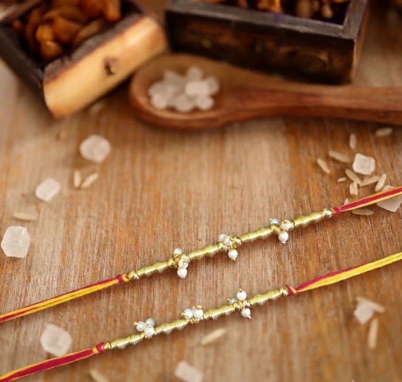 Mauli Beaded Rakhi For Rakshabandhan ( Pack Of Two)