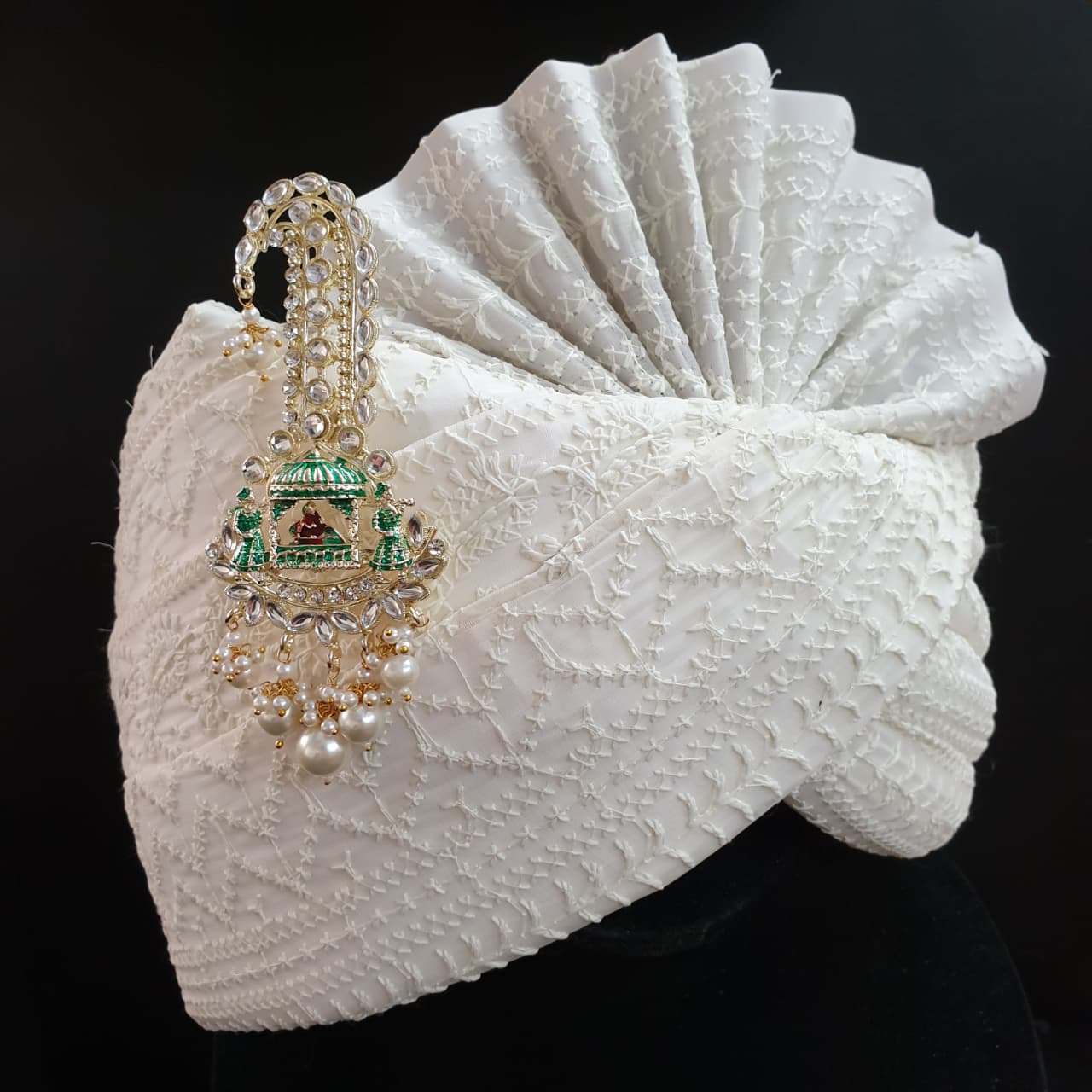 Pearl Kundan Baraat Kilangi For Wedding