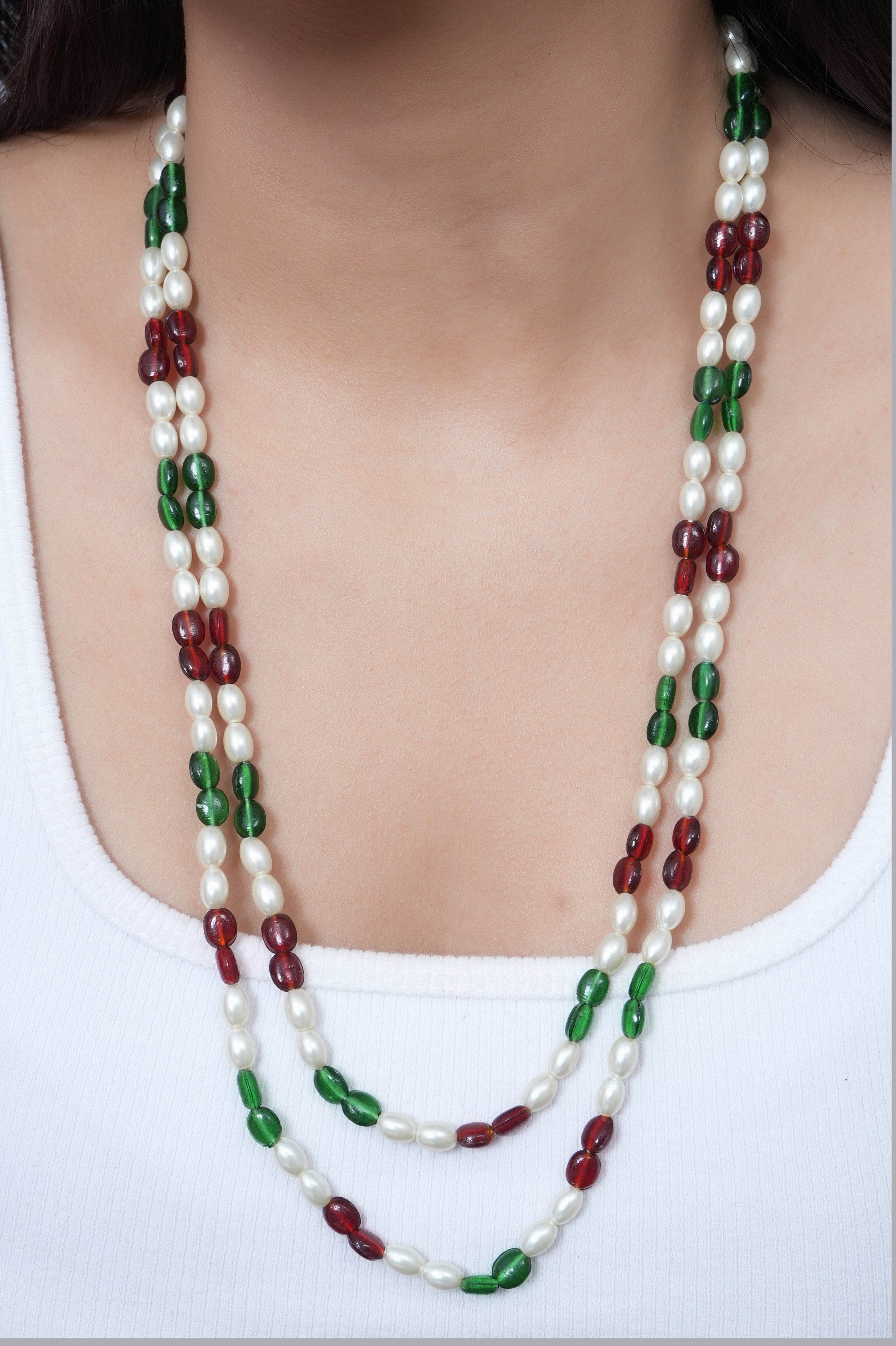 Multi Color Beaded Necklace