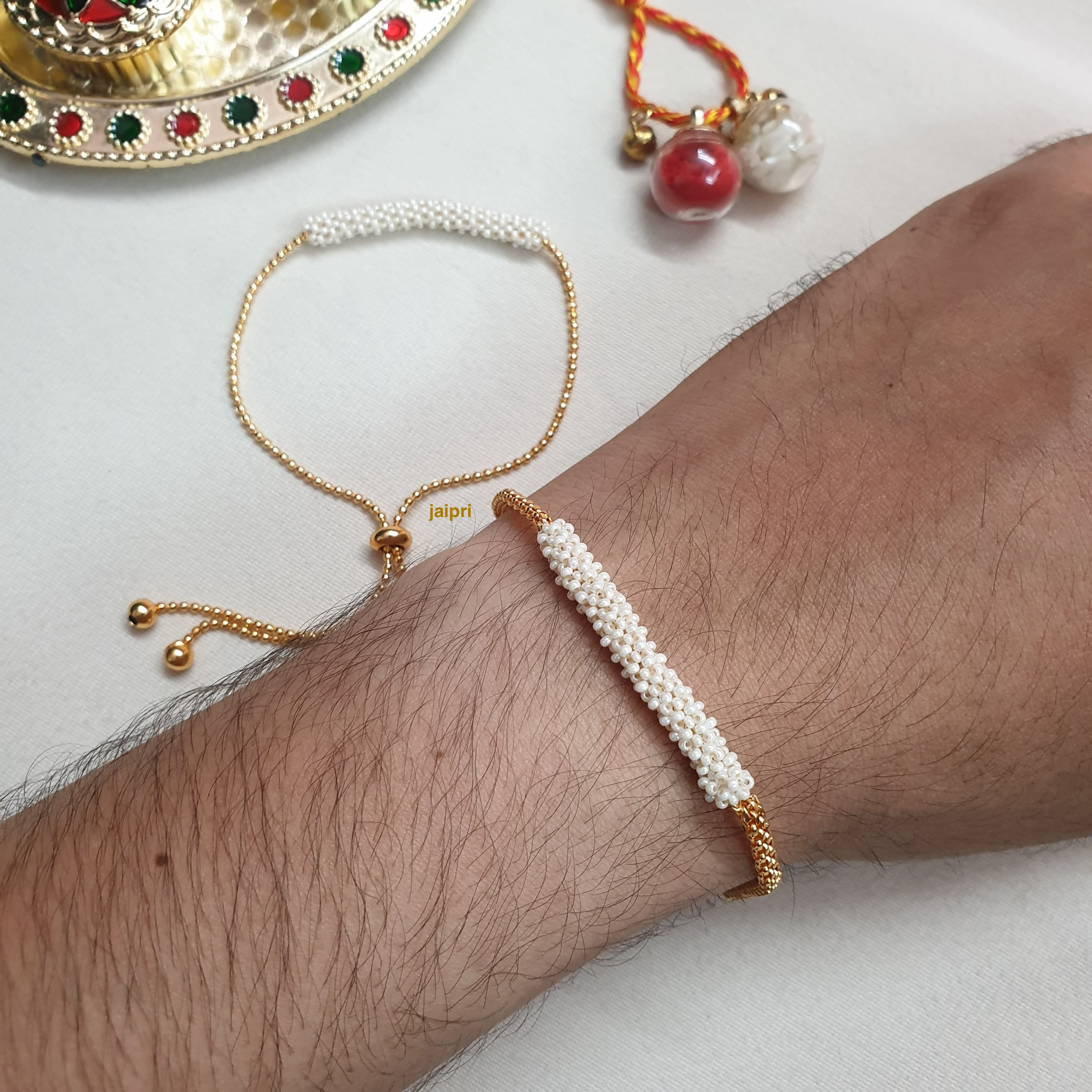 Original Seed Beads Bhaiya Bhabhi Rakhi