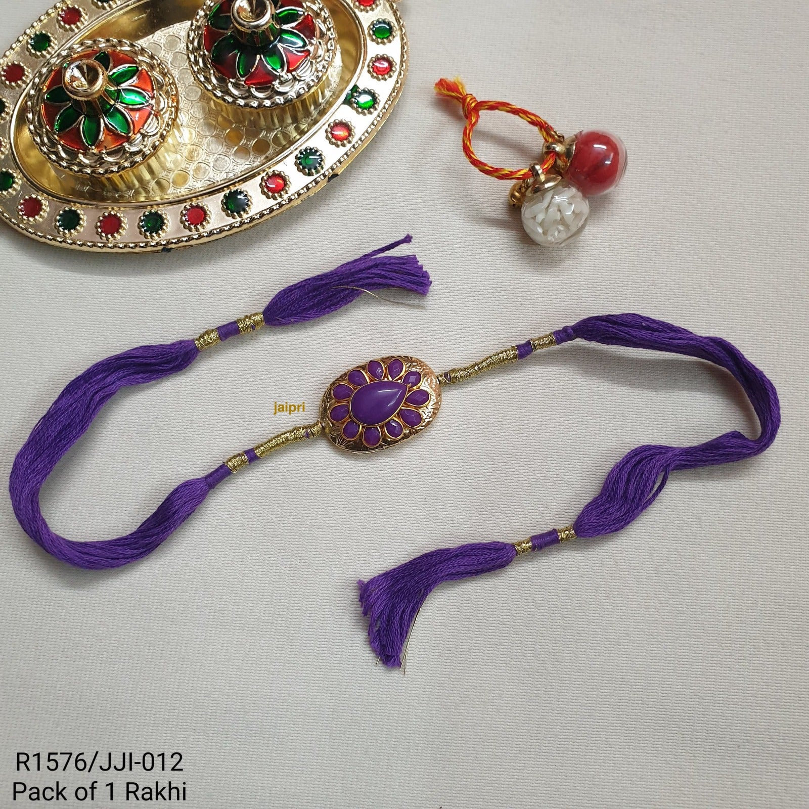 Purple Stone Rakhi