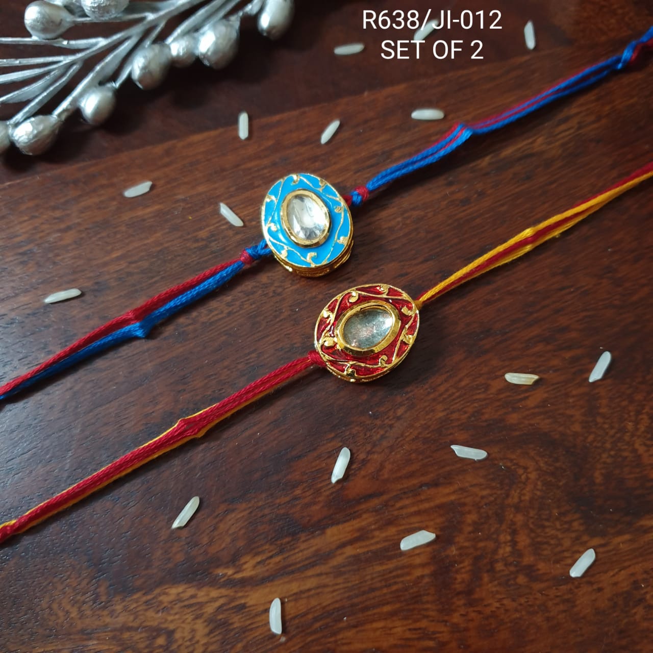 Kundan Bhaiya Bhabhi Rakhi For Rakshabandhan (Pack Of Two)