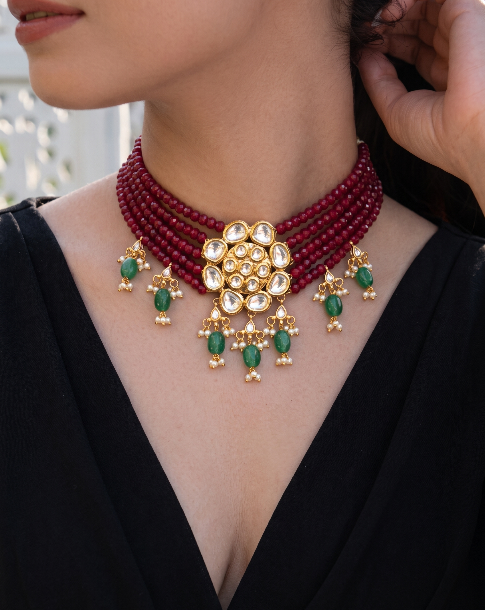 Sindhu Kundan Choker Necklace