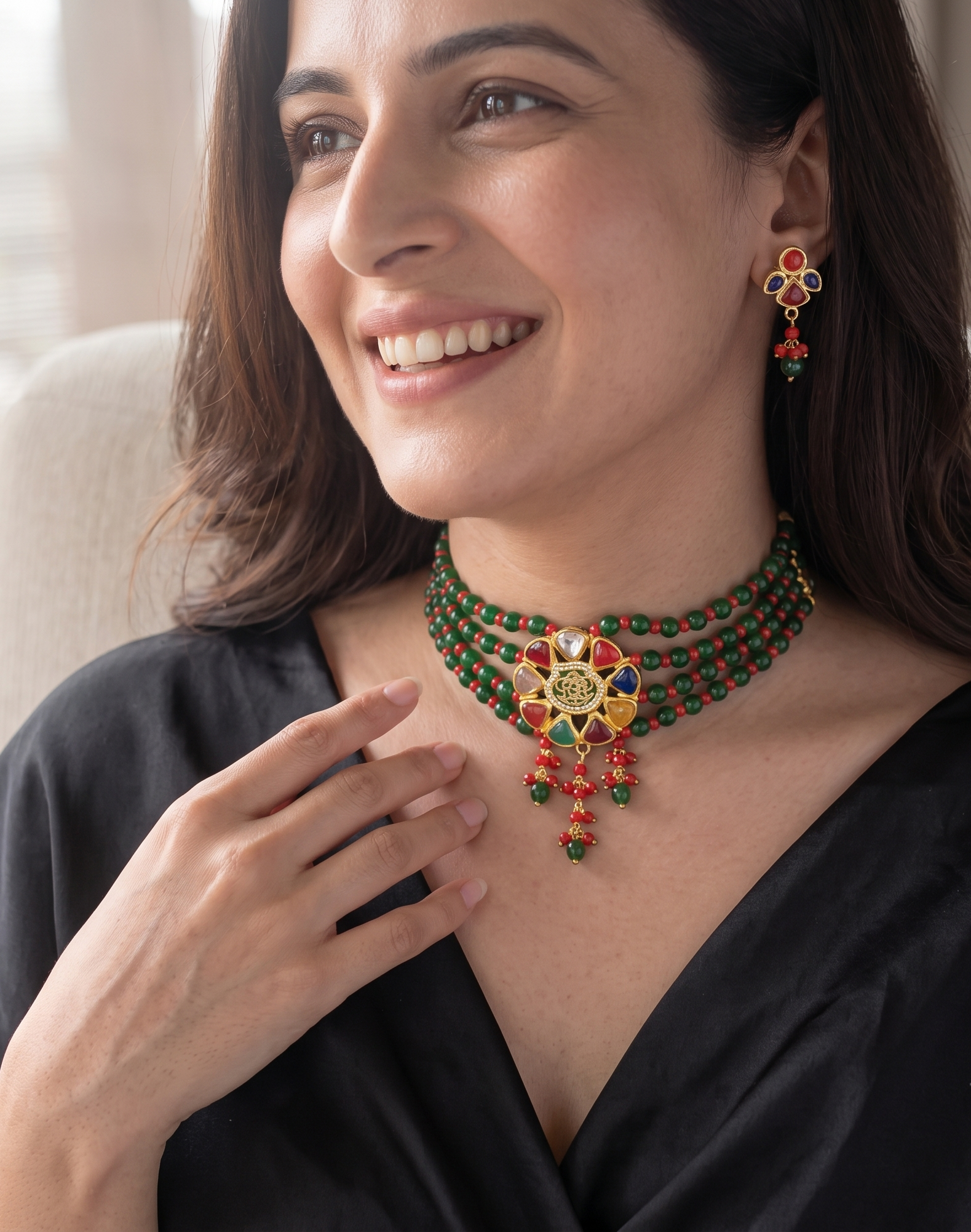 Bailey Green Thewa Choker Necklace