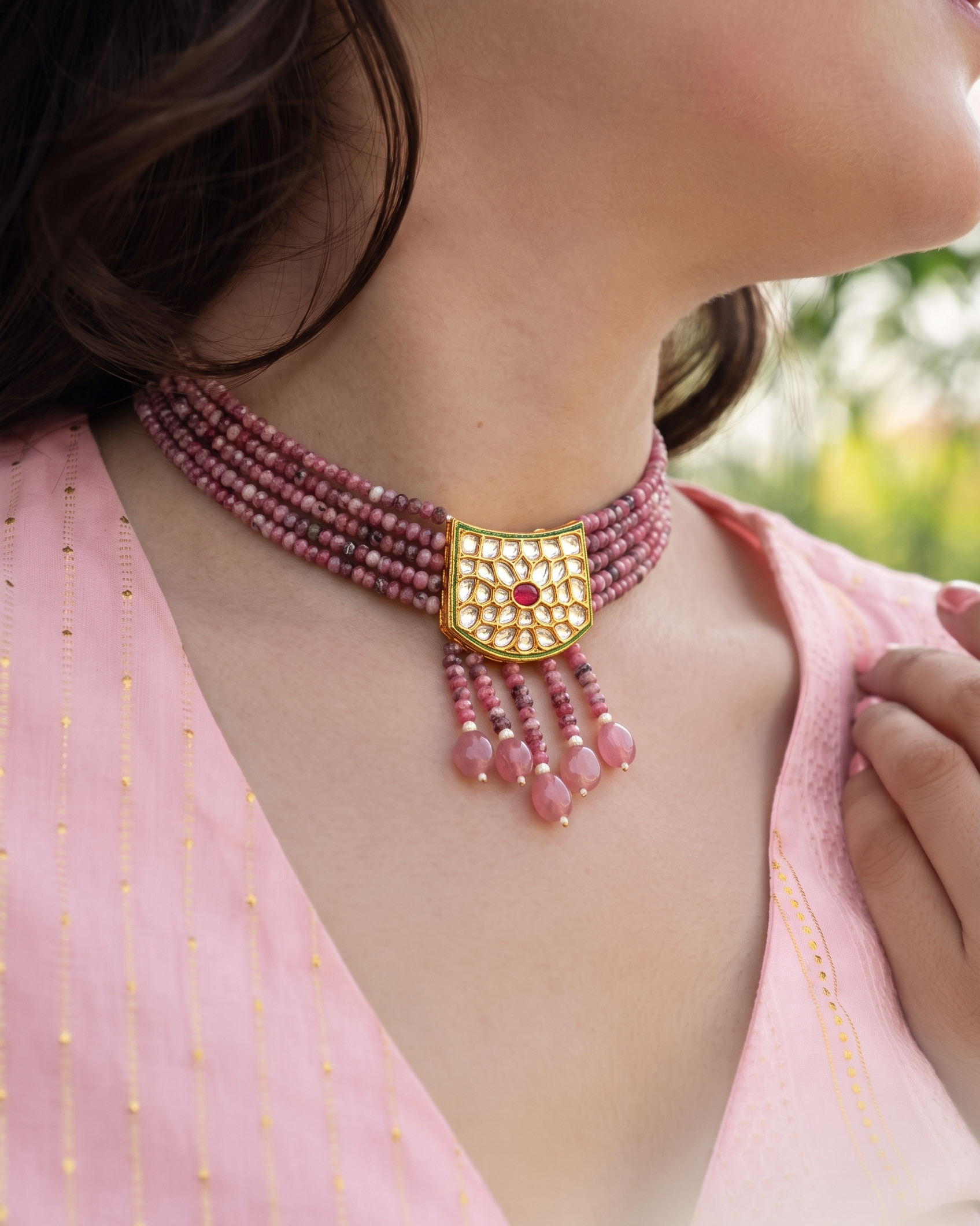 Ekaah Kundan Choker Necklace