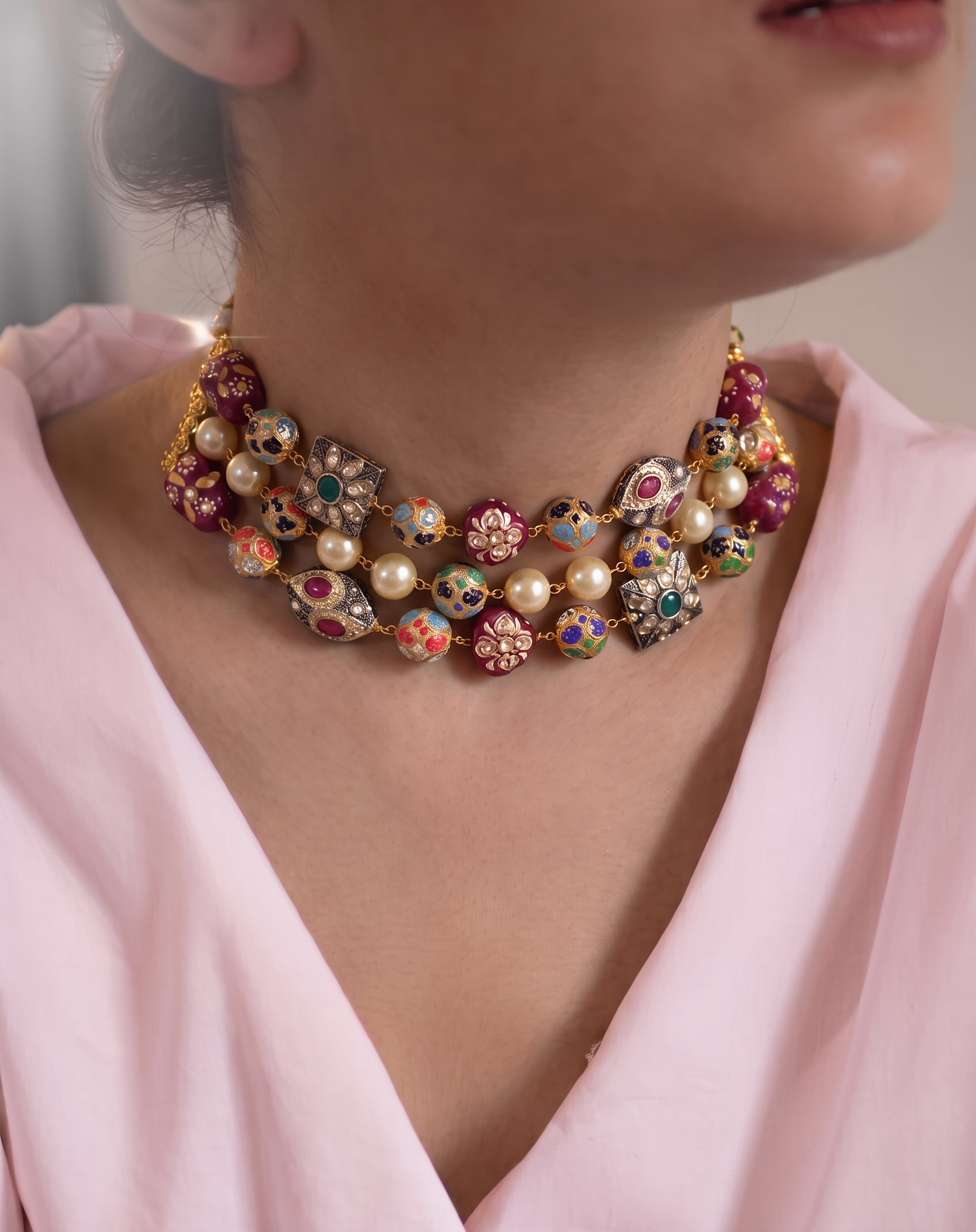 Gulabi Antique Choker Necklace