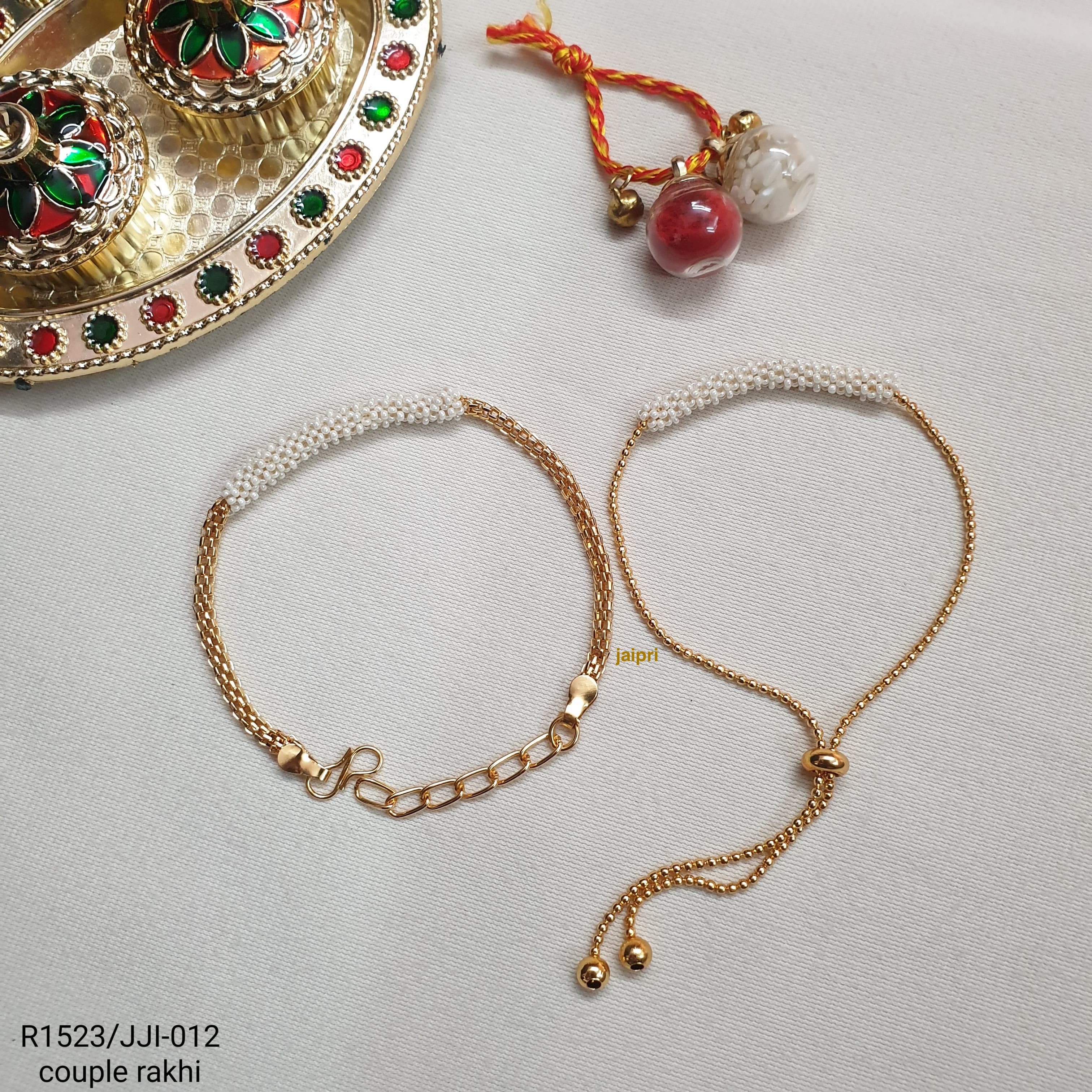 Original Seed Beads Bhaiya Bhabhi Rakhi