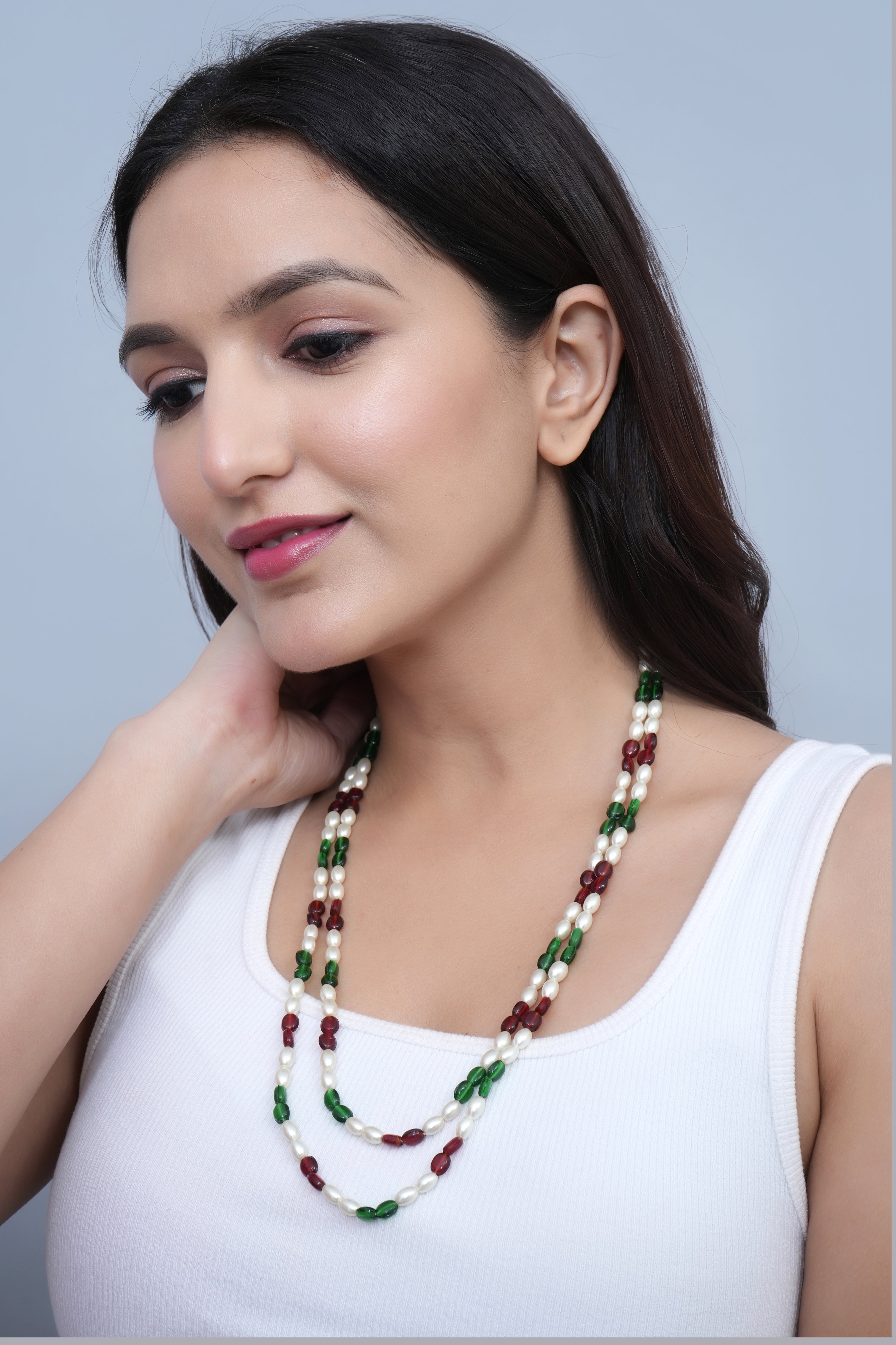 Multi Color Beaded Necklace