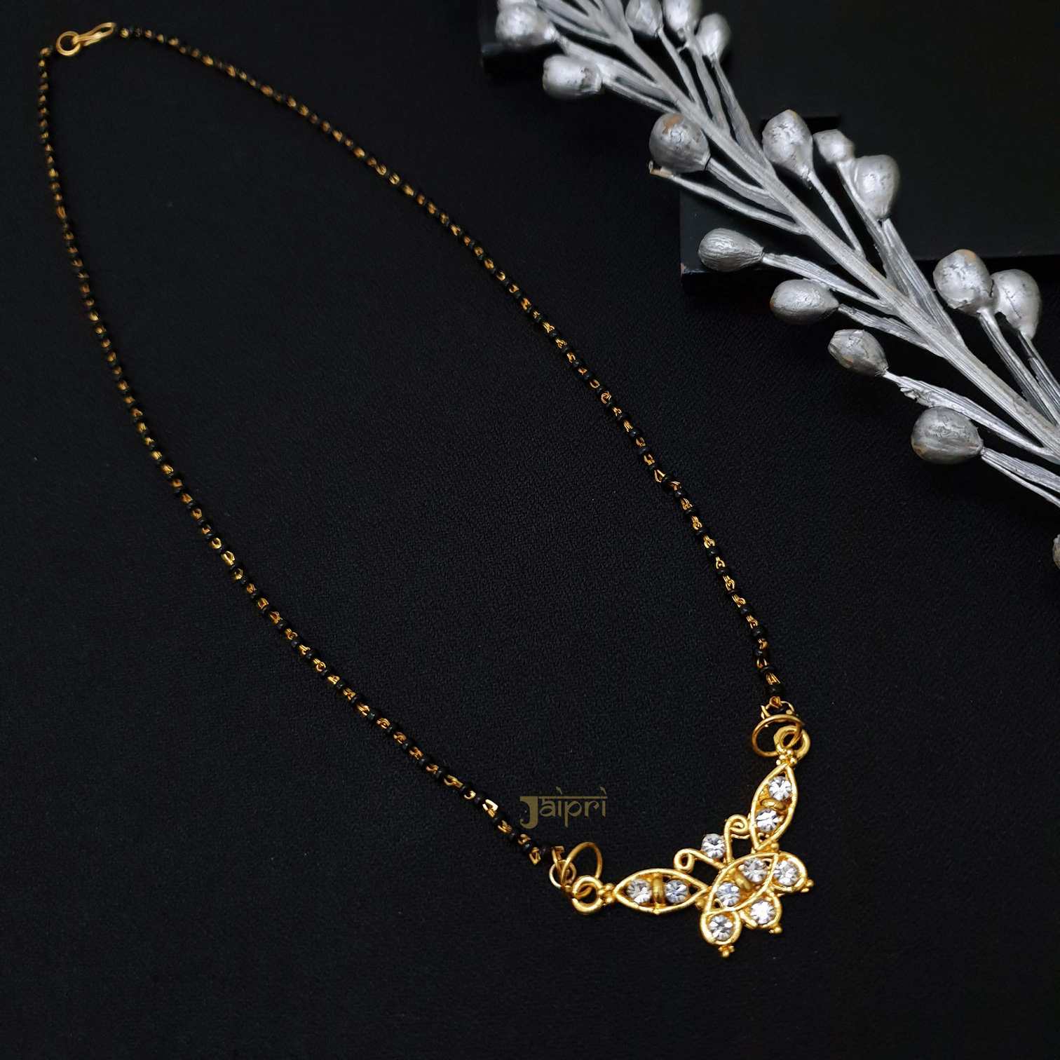 AD Stone Gold Tone Adorable Mangalsutra