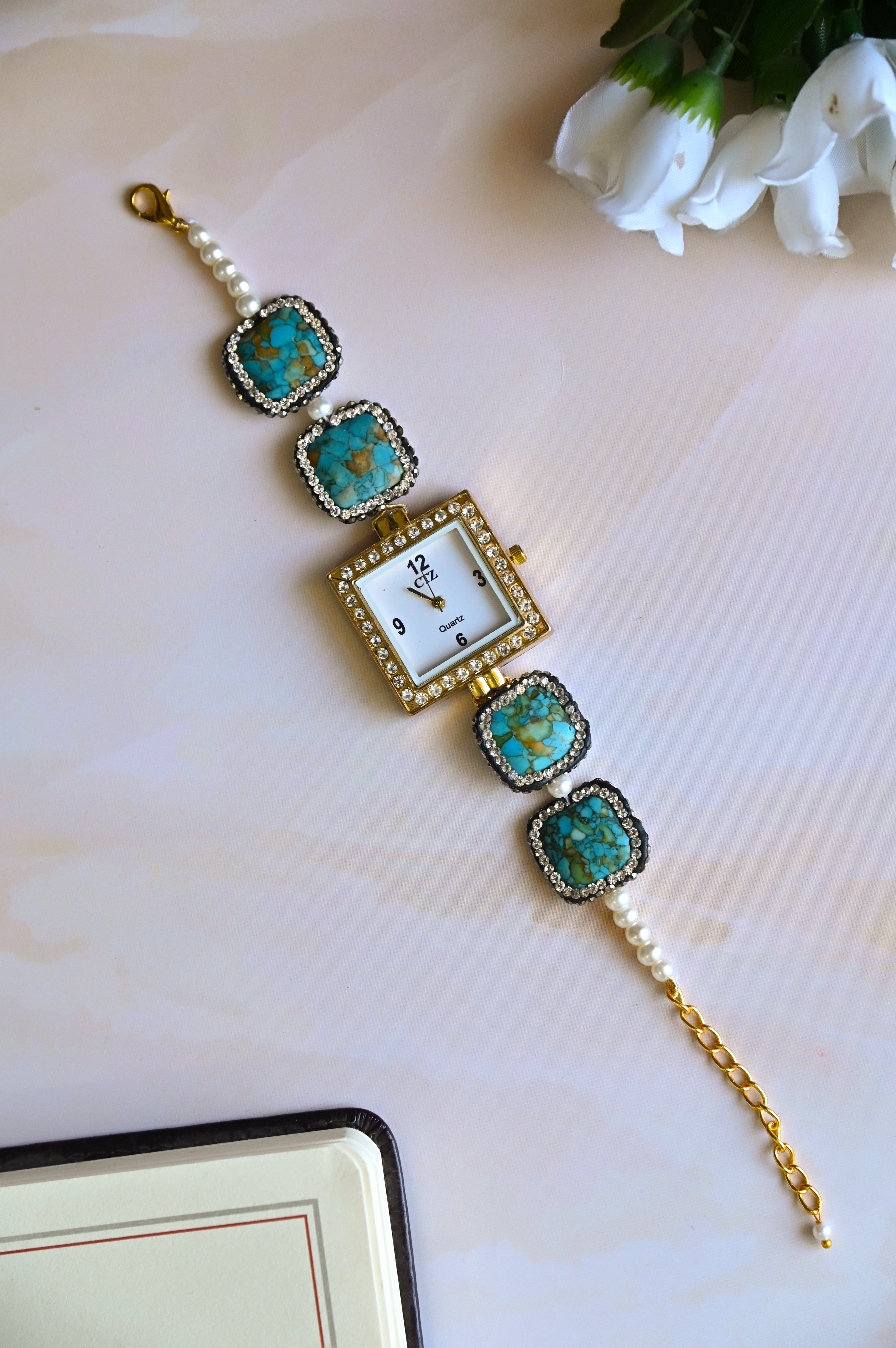 Turquoise Stone Wrist Watch