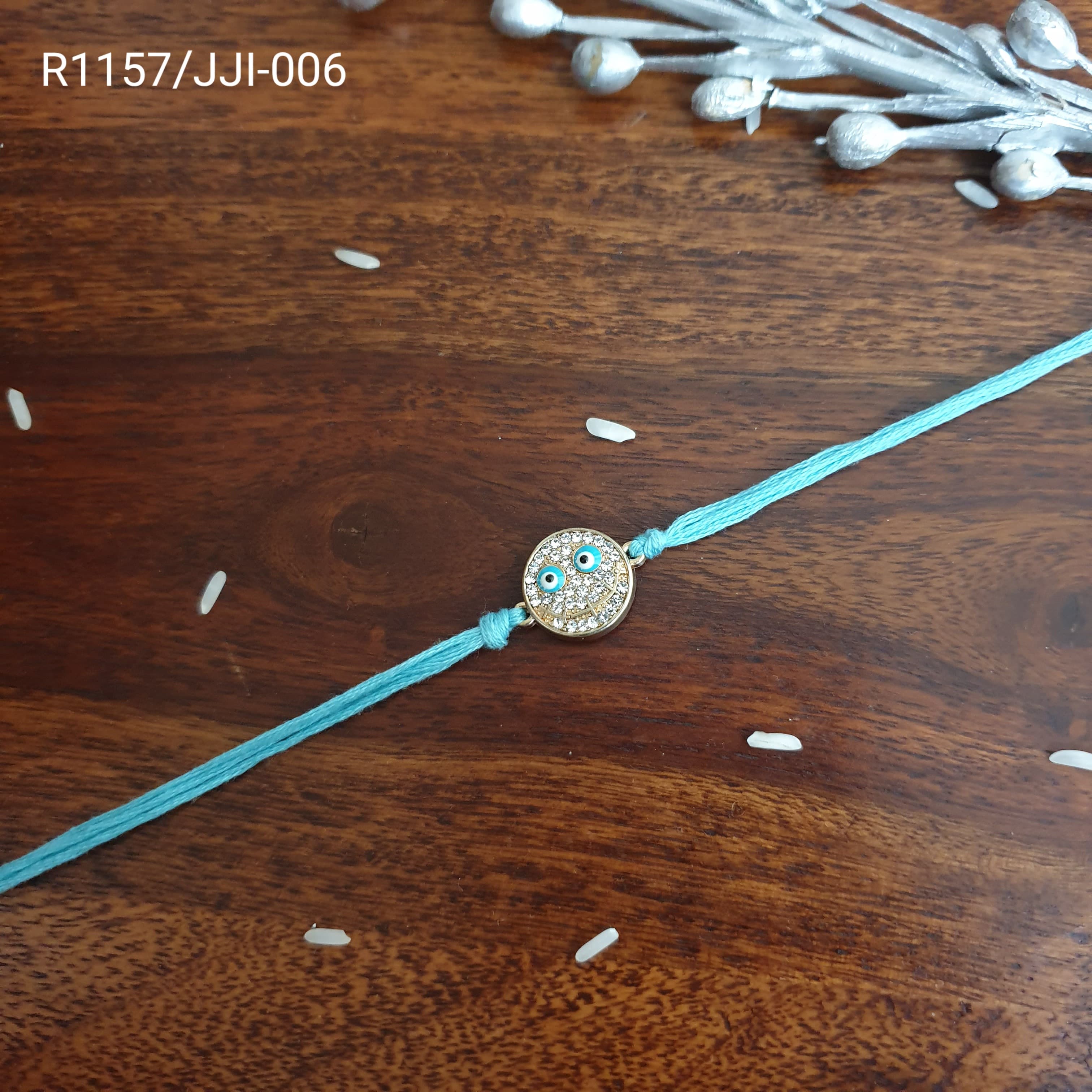 Sky Blue Evil Eye Rakhi